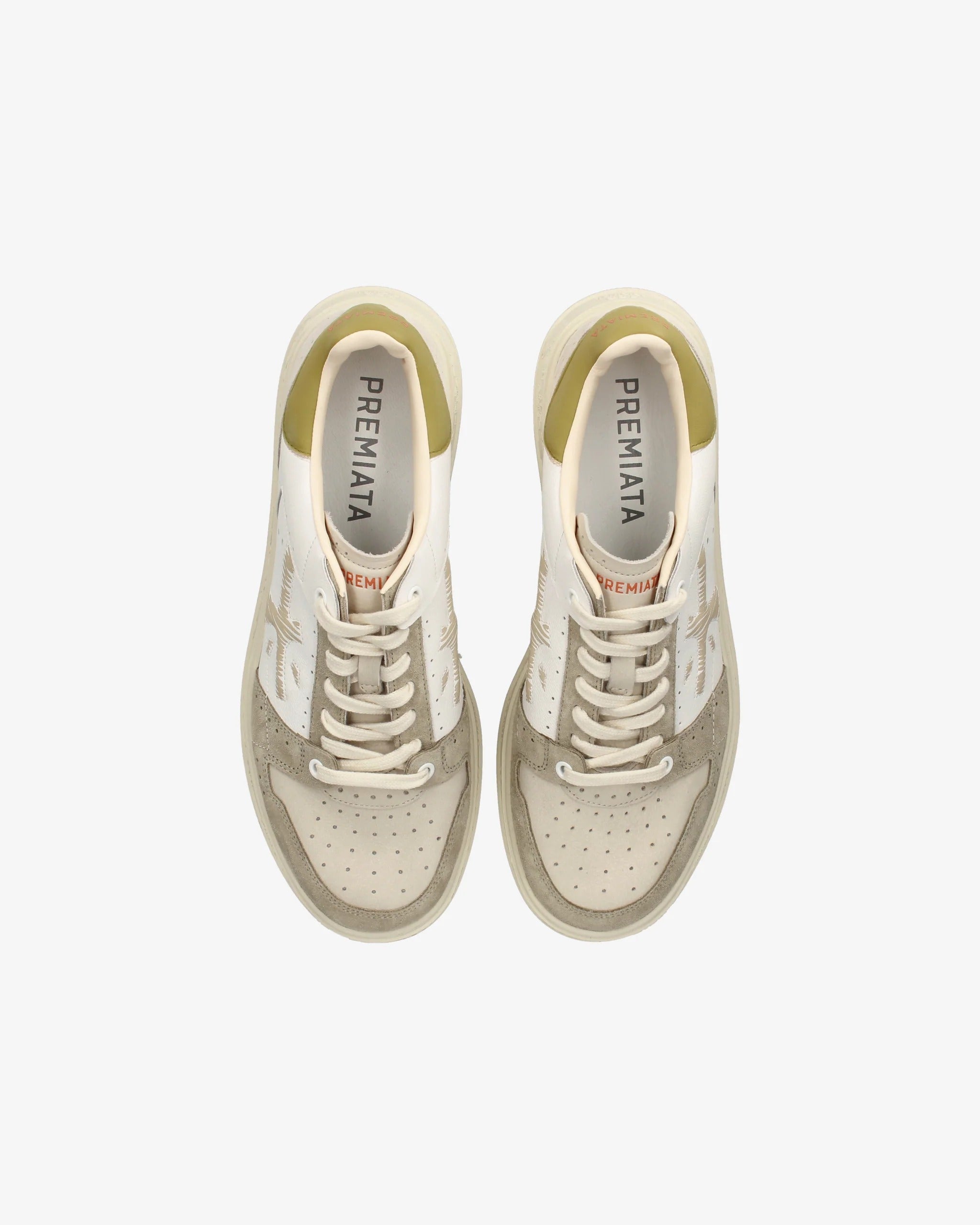 PREMIATA Sneaker Uomo Quinn 7328-Bianco Grigio