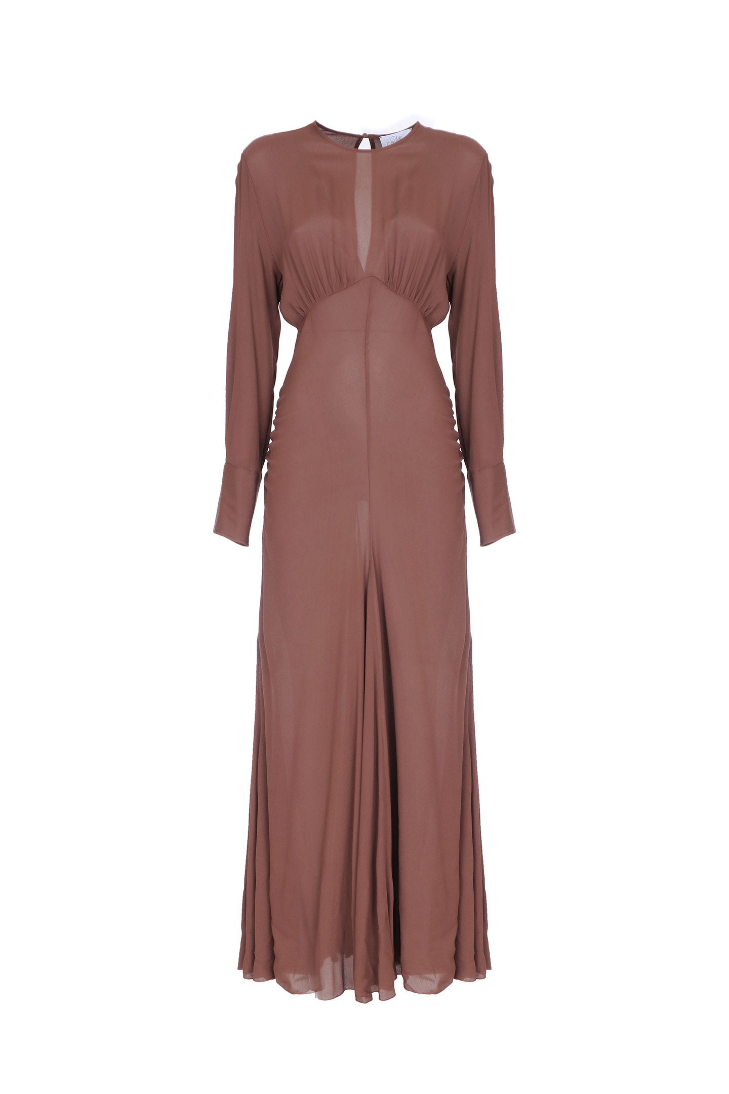 SO ALLURE Abito Lungo Georgette Viscosa-Namibia walcor-it