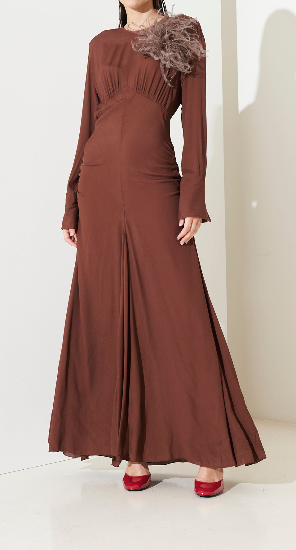 SO ALLURE Abito Lungo Georgette Viscosa-Namibia