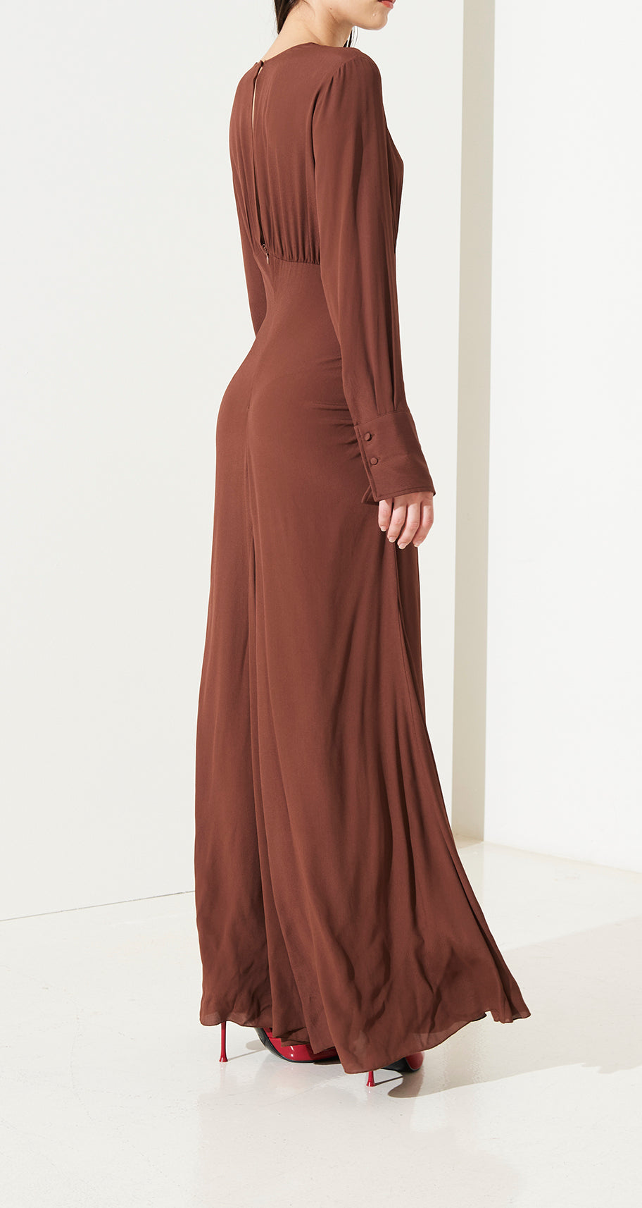 SO ALLURE Abito Lungo Georgette Viscosa-Namibia