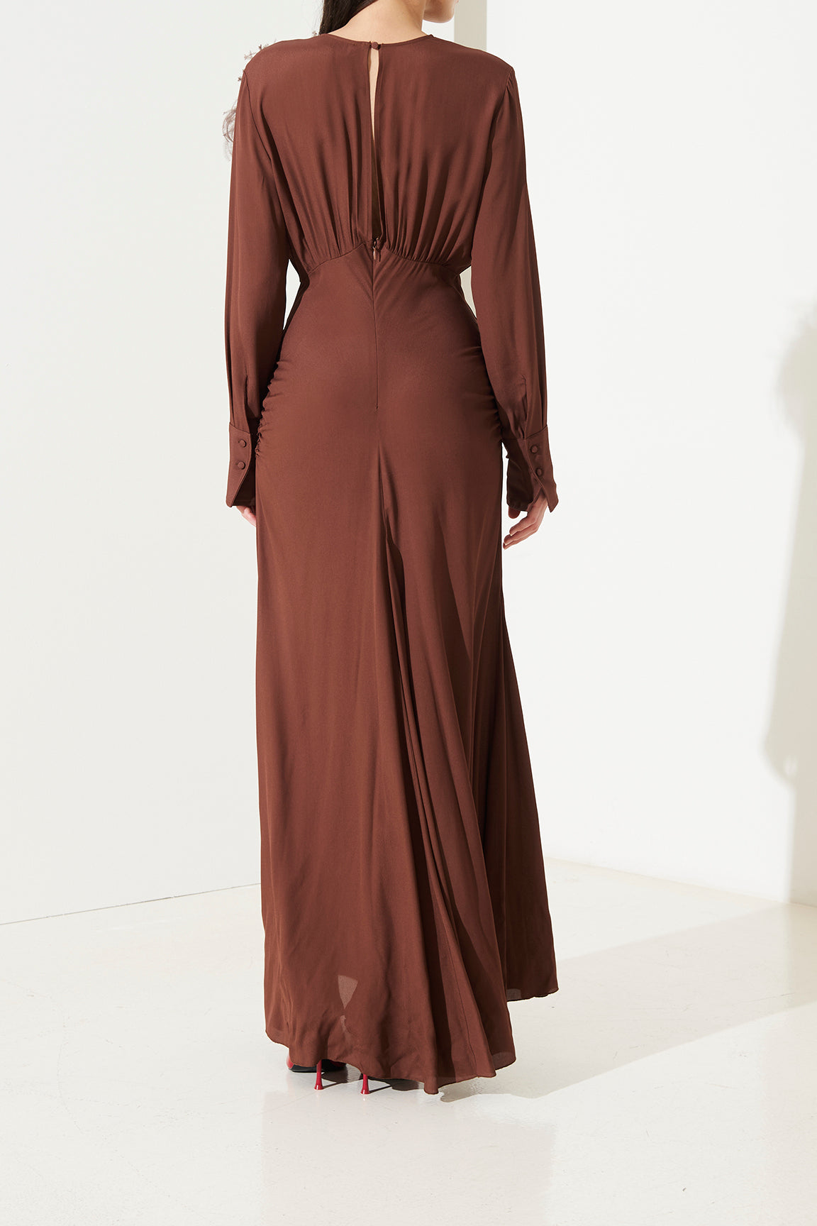 SO ALLURE Abito Lungo Georgette Viscosa-Namibia