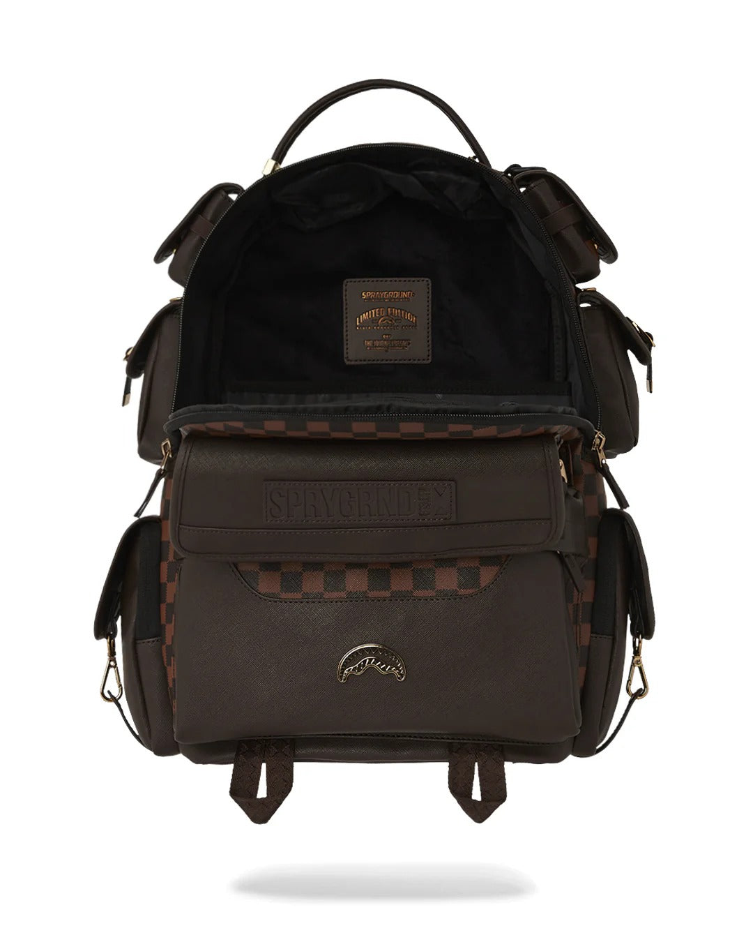 SPRAYGROUND Zaino Spec Ops Pixel Emboss-Marrone