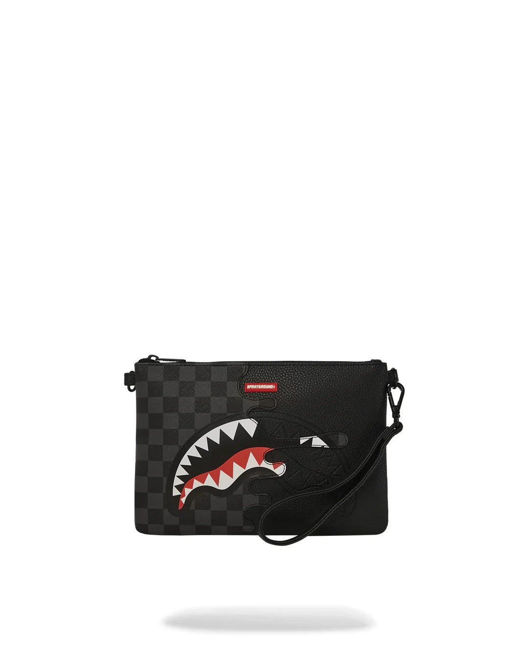 SPRAYGROUND Pochette Unfinished Shark-Nero