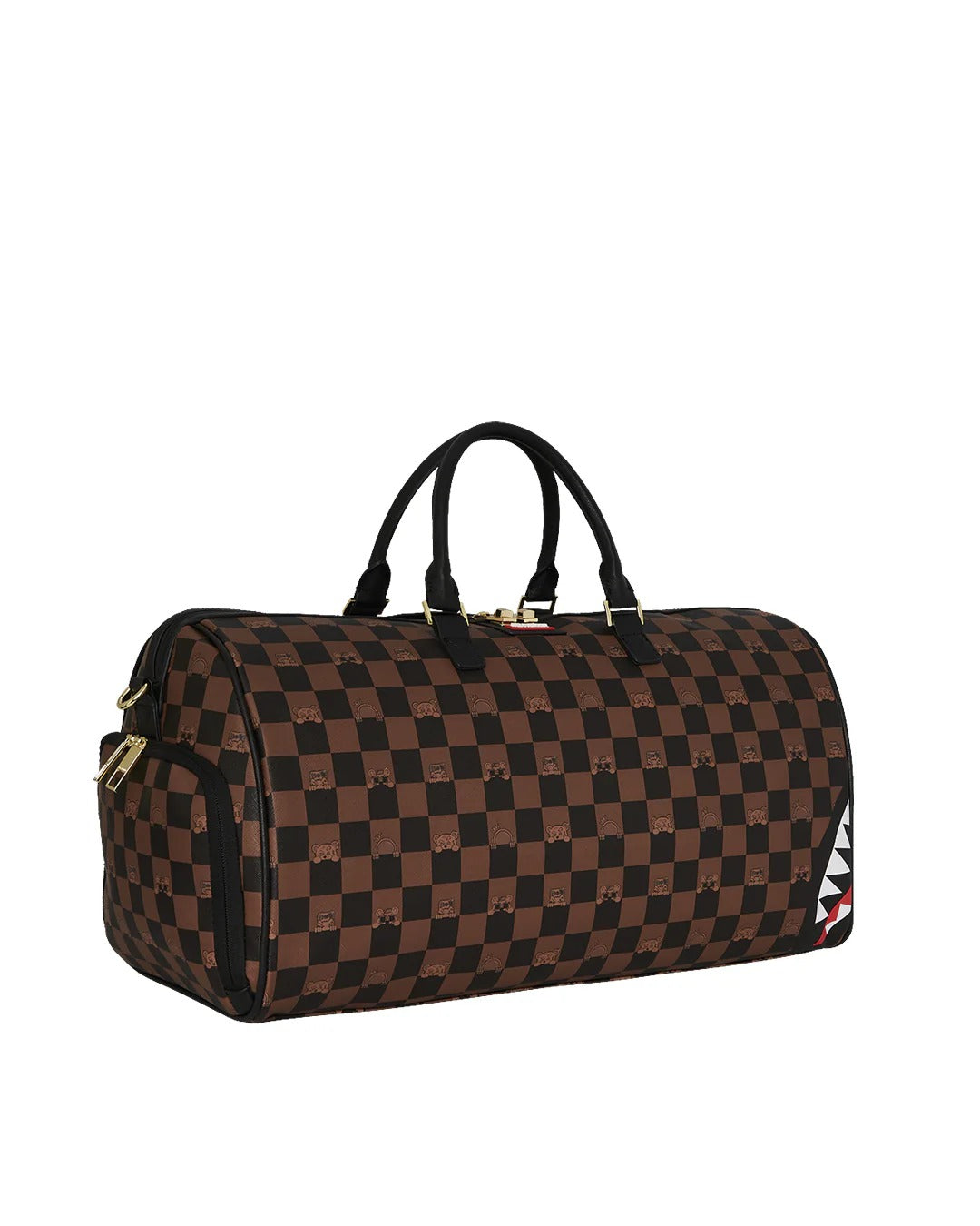 SPRAYGROUND BORSONE Peeking Character Check-Marrone