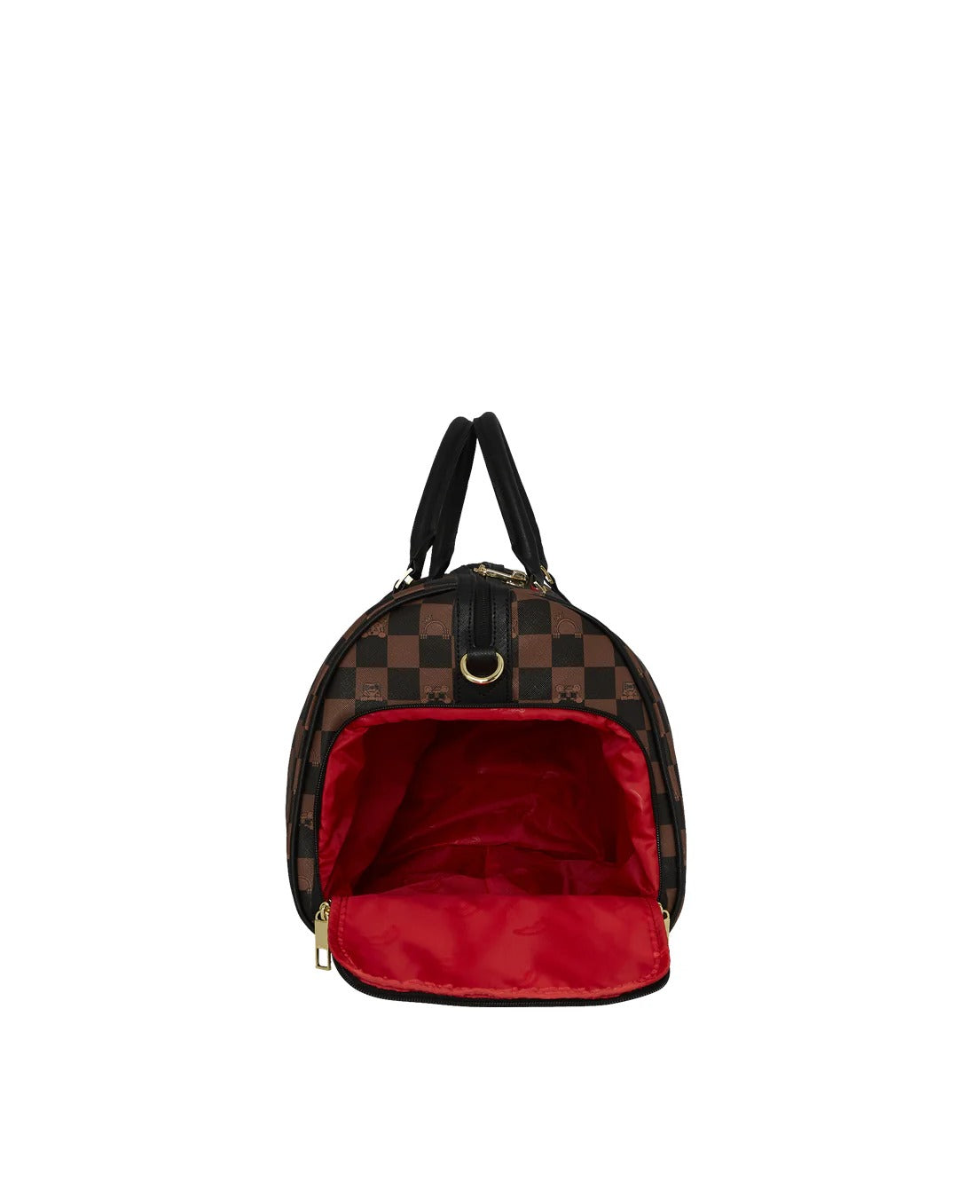 SPRAYGROUND BORSONE Peeking Character Check-Marrone
