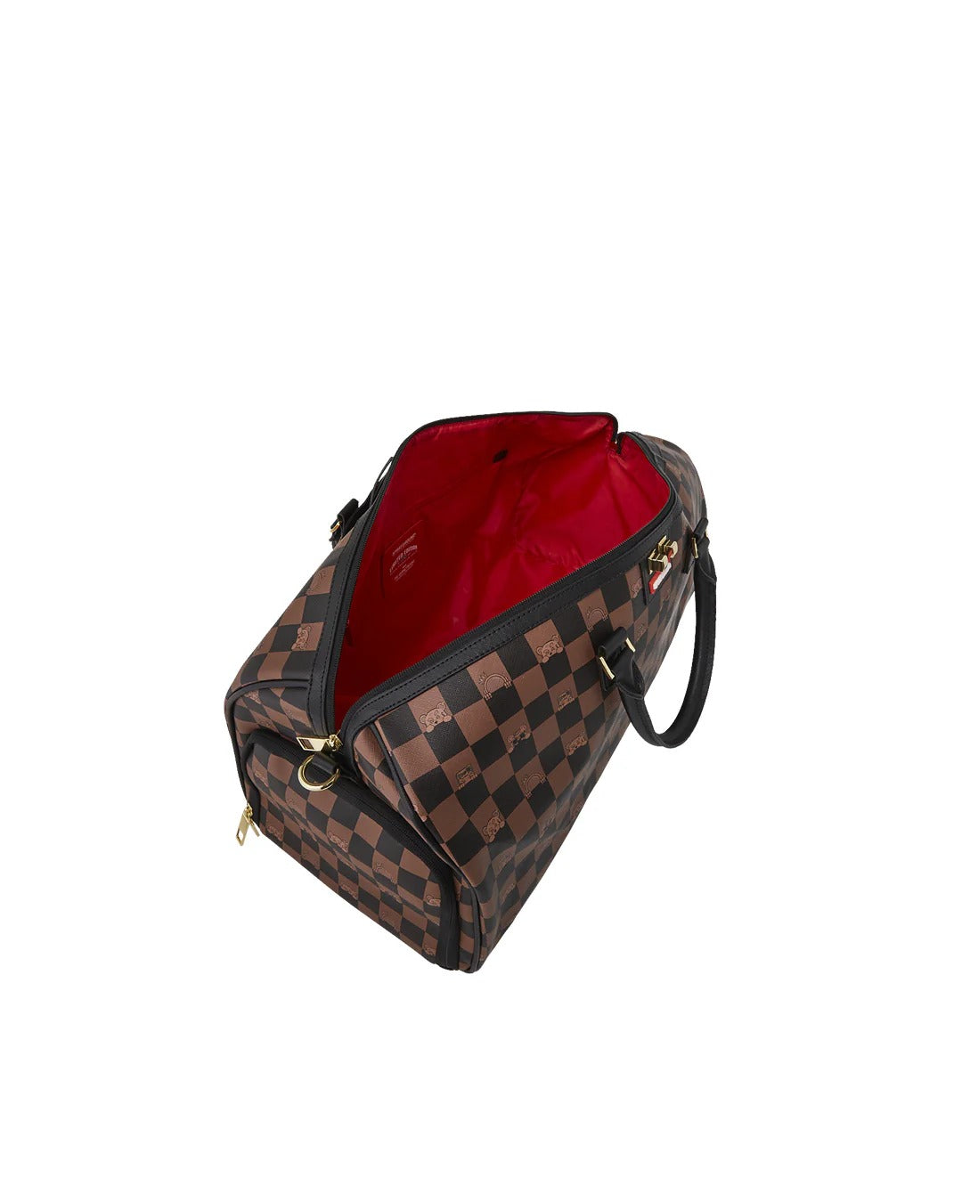 SPRAYGROUND BORSONE Peeking Character Check-Marrone