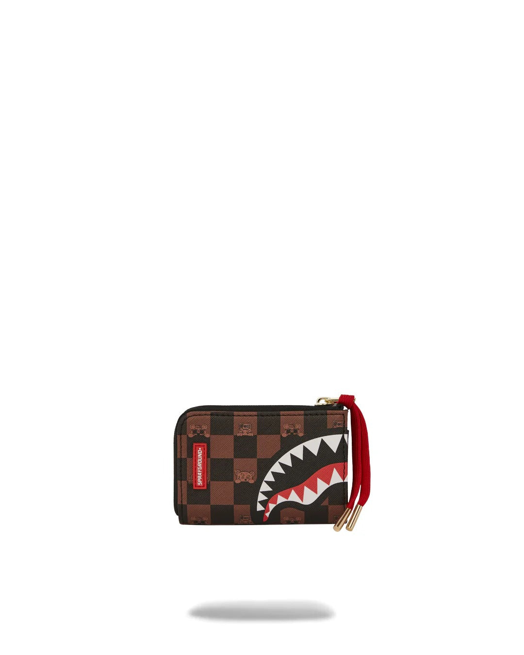 SPRAYGROUND Portafoglio Peeking Character Check-Marrone