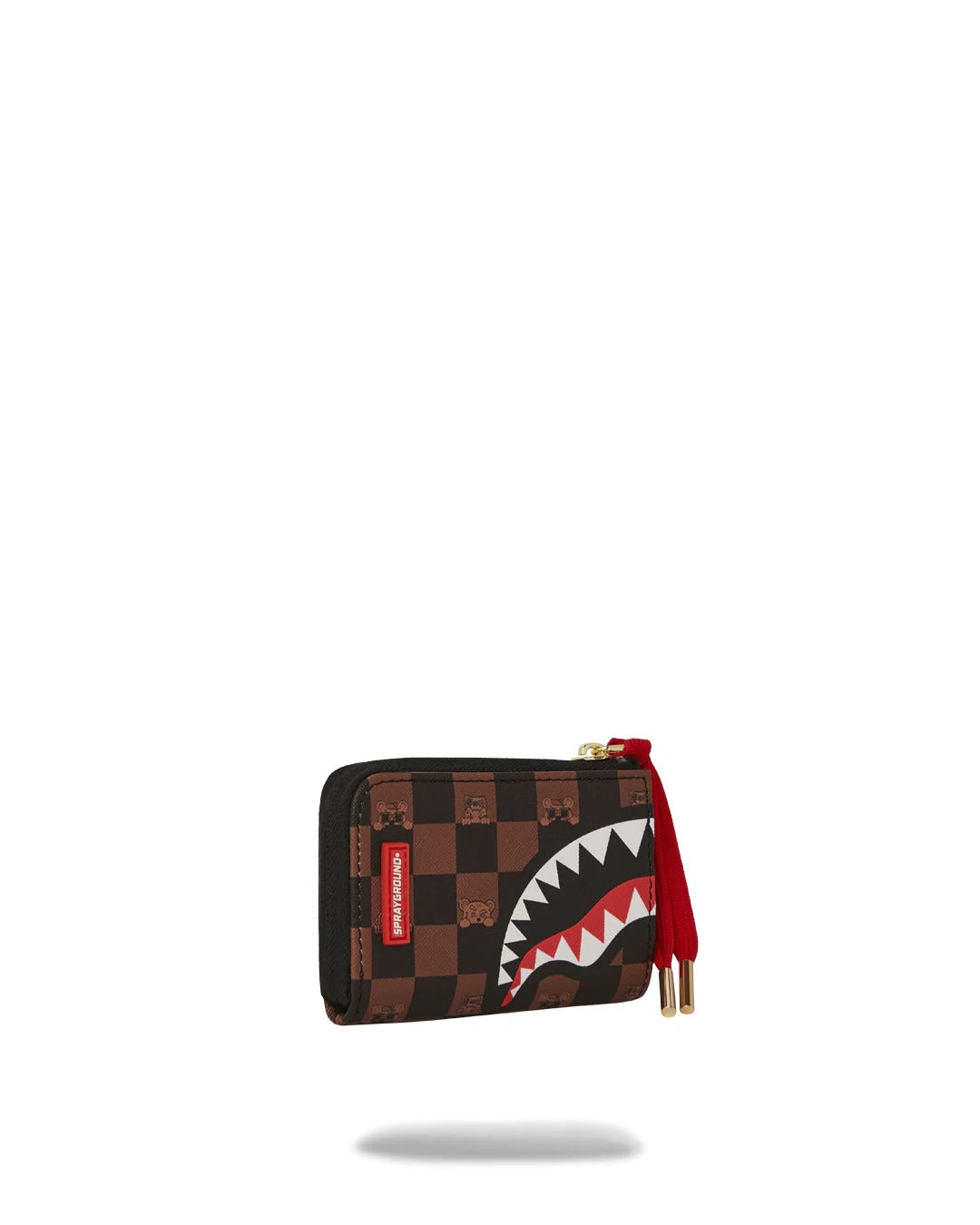 SPRAYGROUND Portafoglio Peeking Character Check-Marrone