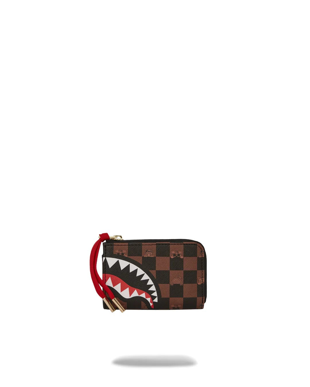 SPRAYGROUND Portafoglio Peeking Character Check-Marrone