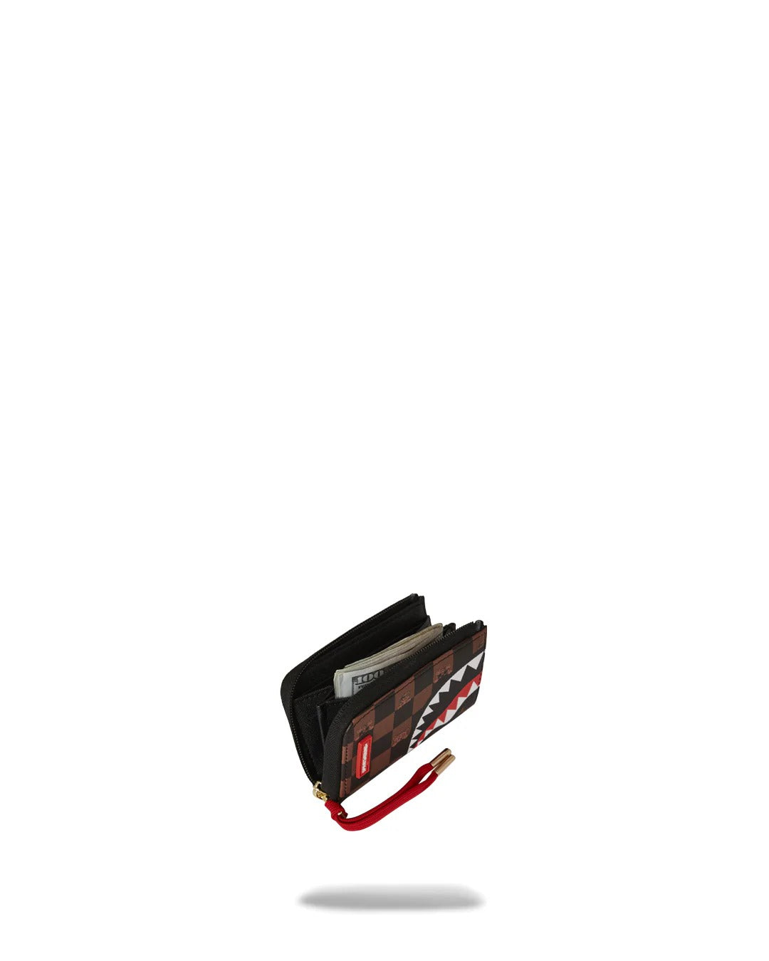 SPRAYGROUND Portafoglio Peeking Character Check-Marrone