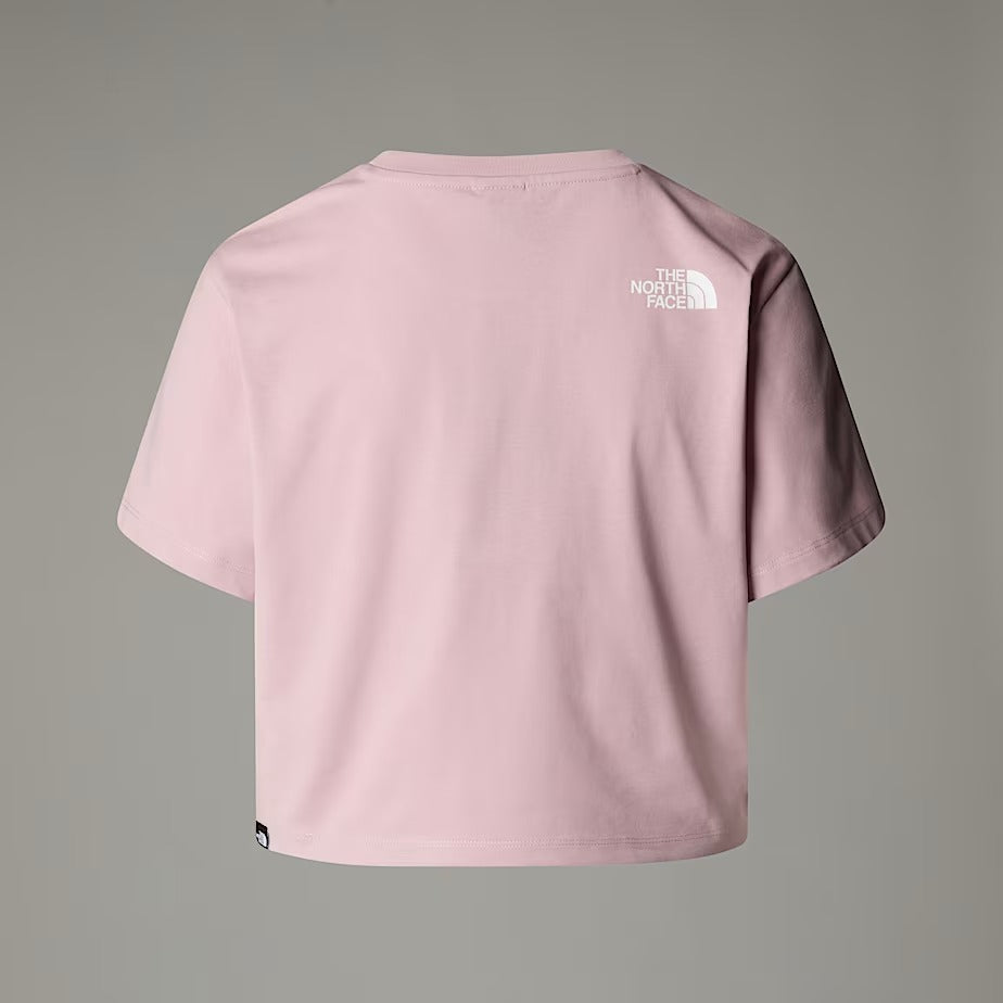 THE NORTH FACE T-Shirt Donna Simple Dome Cropped-Metal Pink