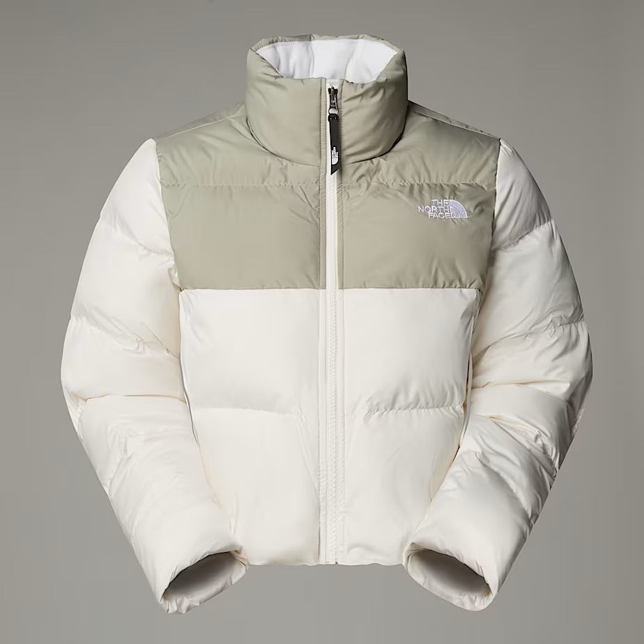 THE NORTH FACE Giubbino Donna CROPPED SAIKURU-White Dune Clay Grey