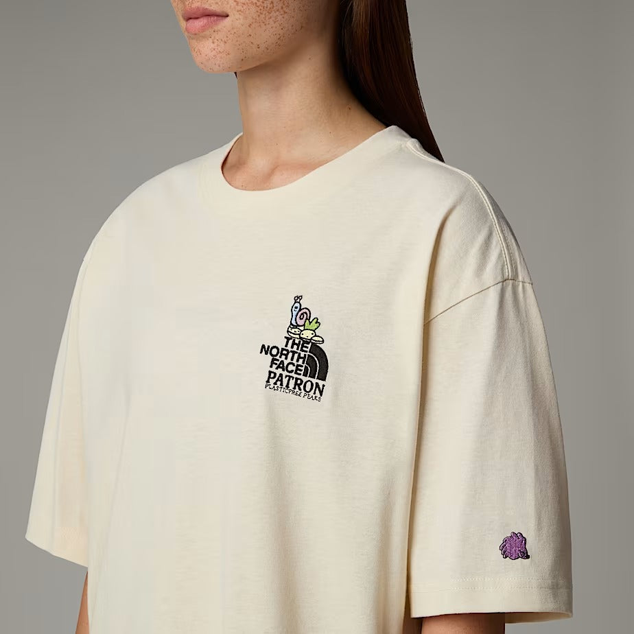 THE NORTH FACE T-Shirt Unisex CLEAN TRAILS OVERSIZED-White Dune