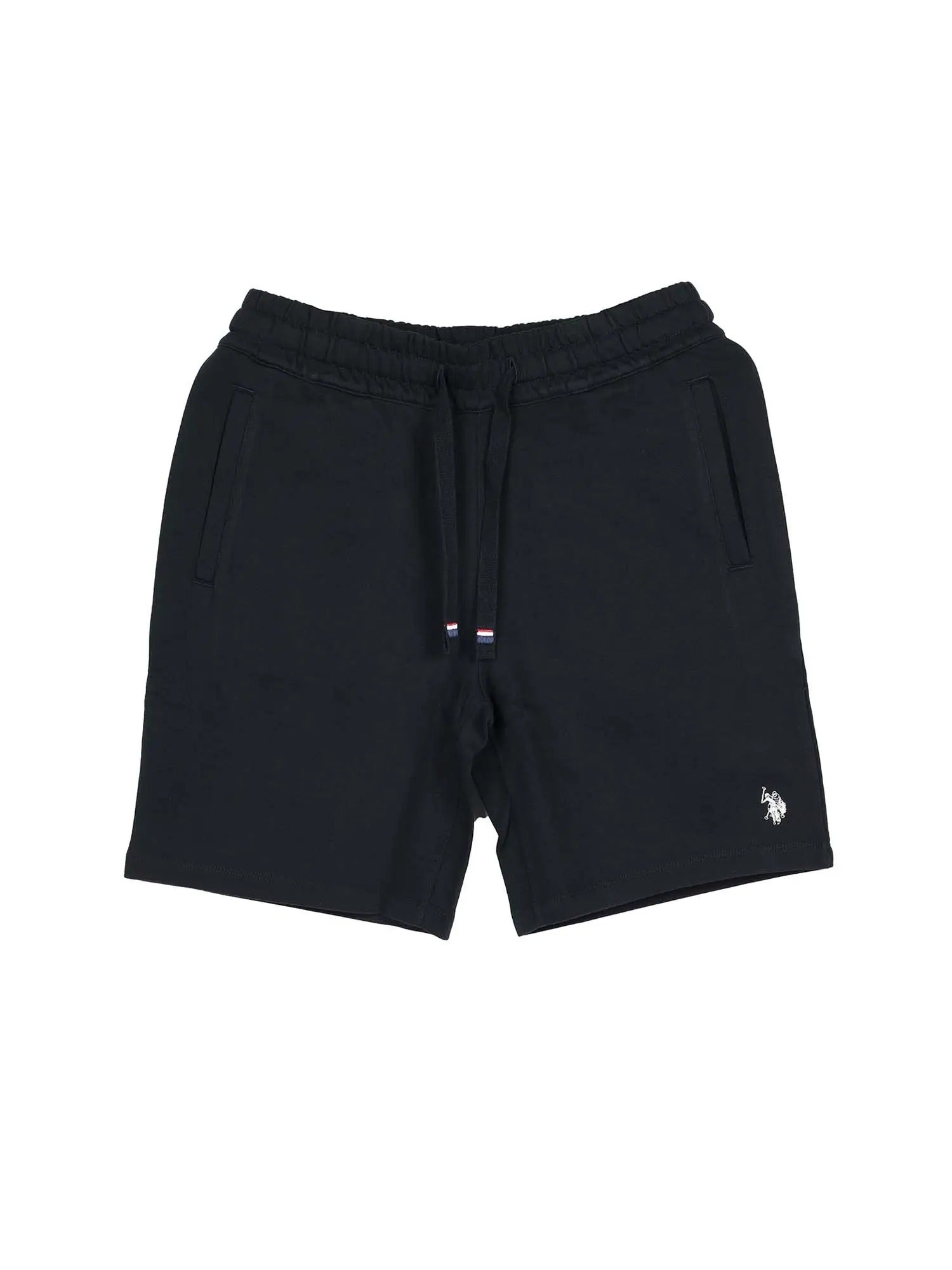 U.S. POLO ASSN. Shorts Uomo BALD Felpa Cotone-Nero