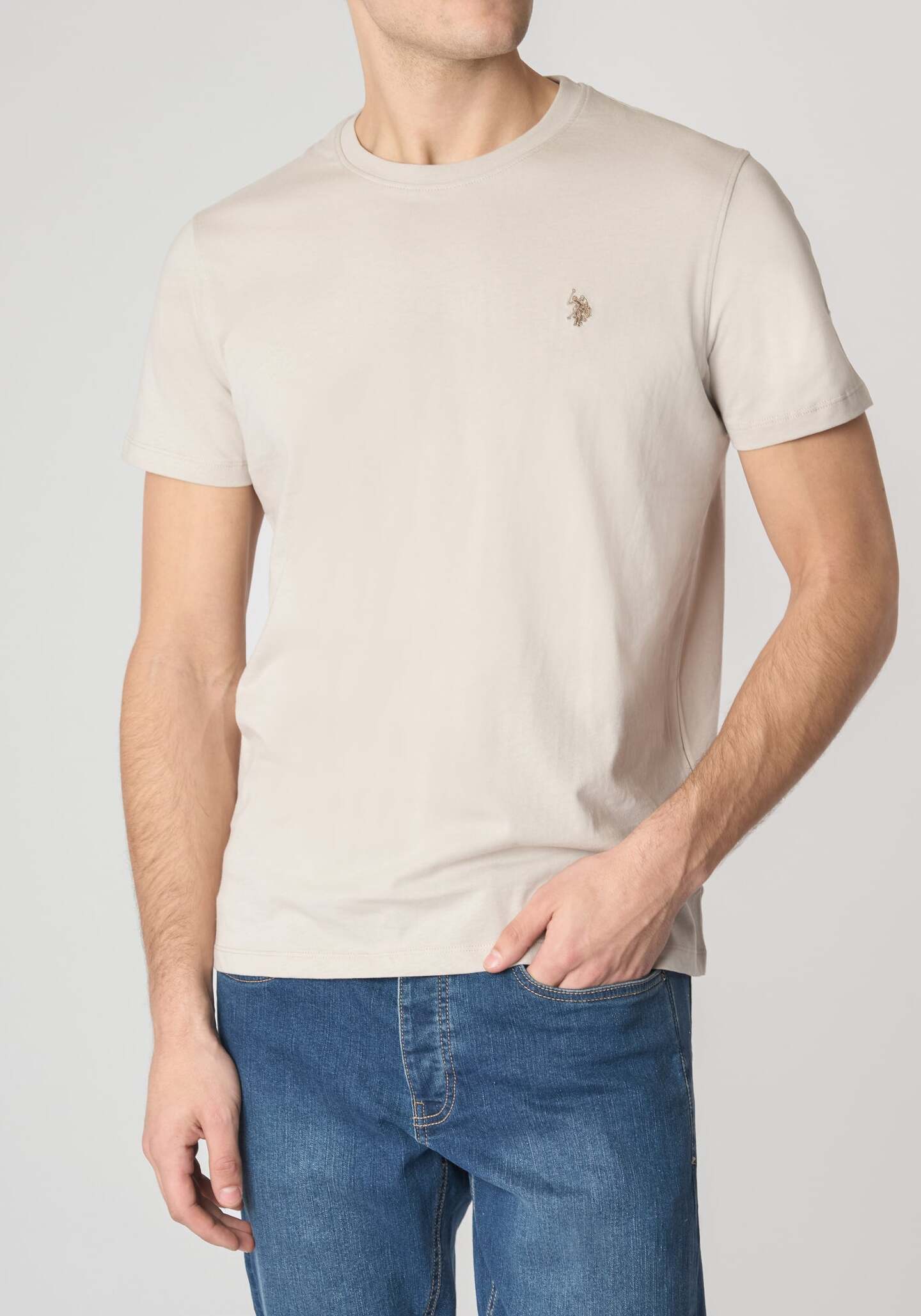 U.S. POLO ASSN. T-Shirt Uomo Mick-Sabbia