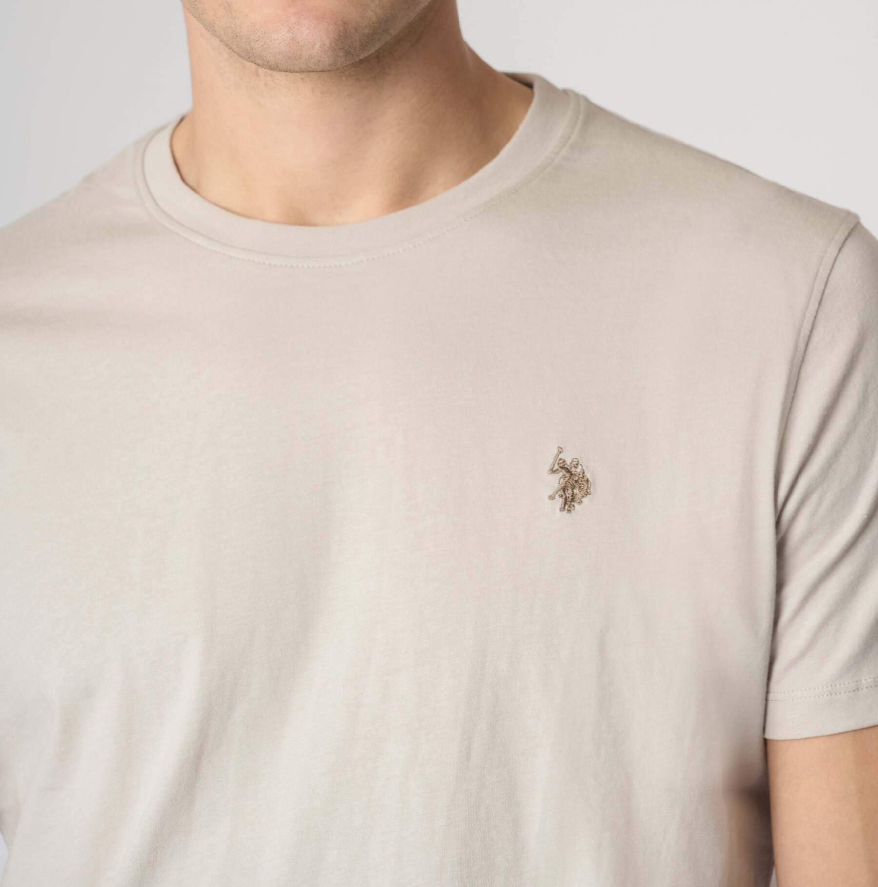 U.S. POLO ASSN. T-Shirt Uomo Mick-Sabbia