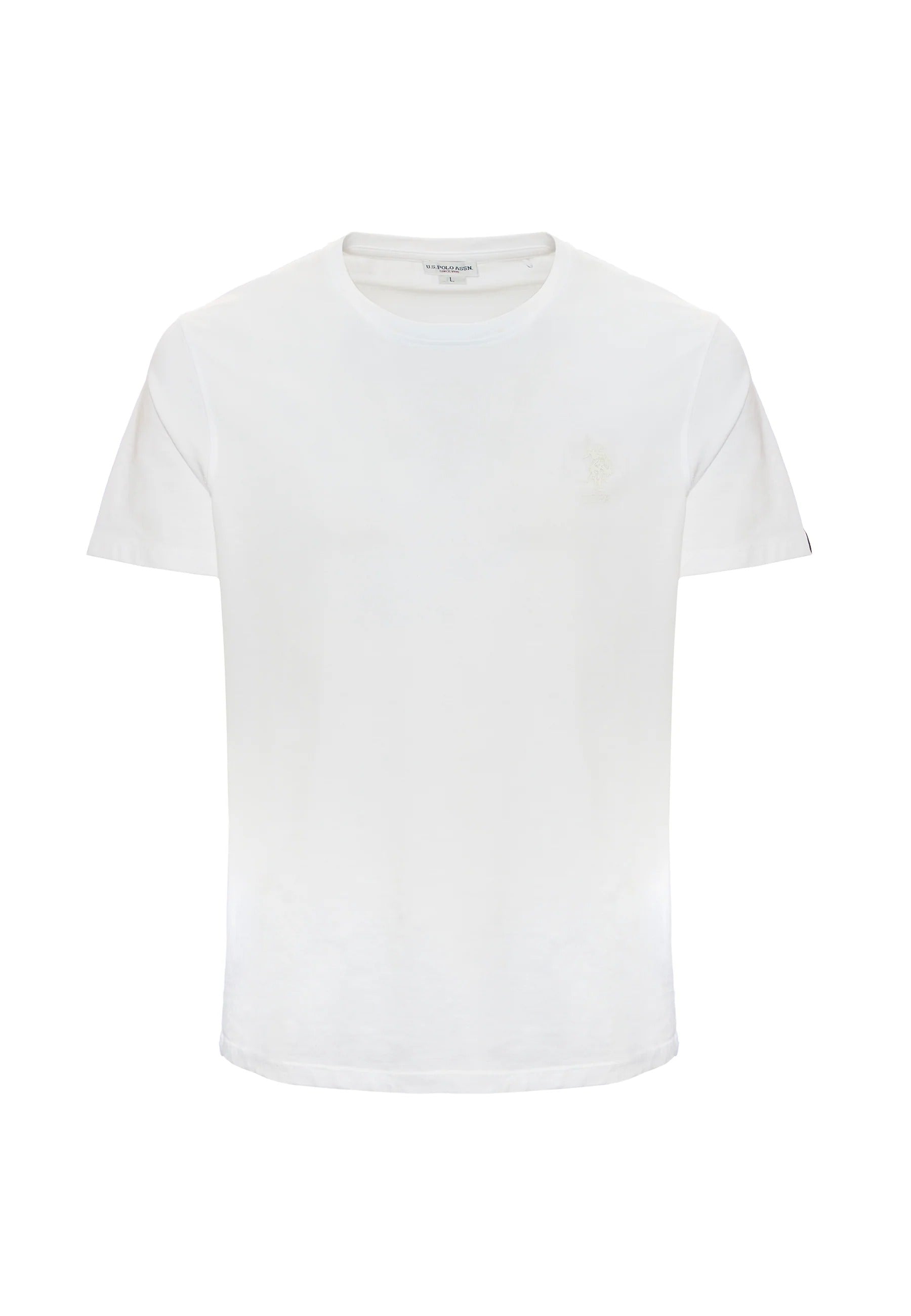 U.S. POLO ASSN. T-Shirt Uomo Mick Reflect Tape-Bianco