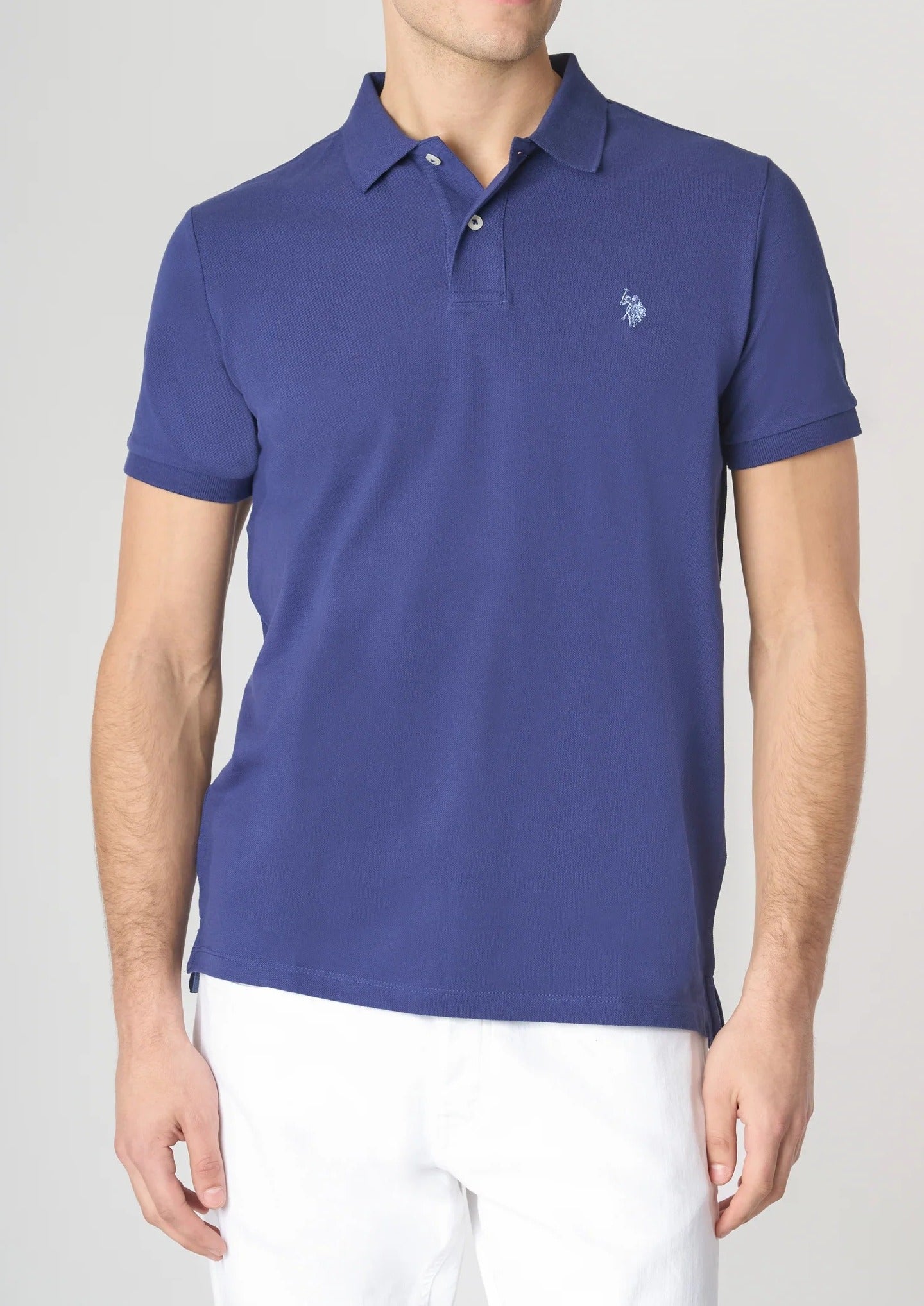 U.S. POLO ASSN. Polo Uomo King Basic-Blu Indaco