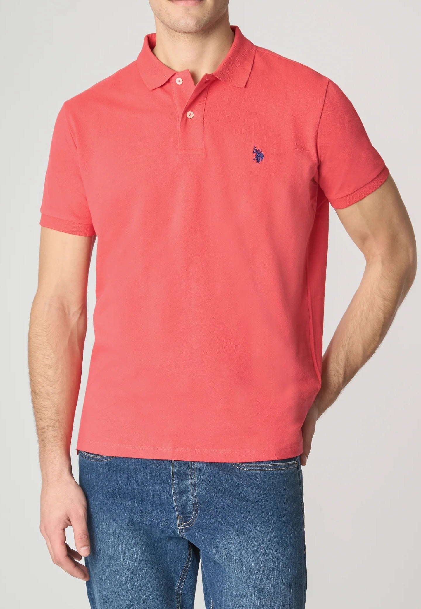 U.S. POLO ASSN. Polo Uomo King Basic-Rosso