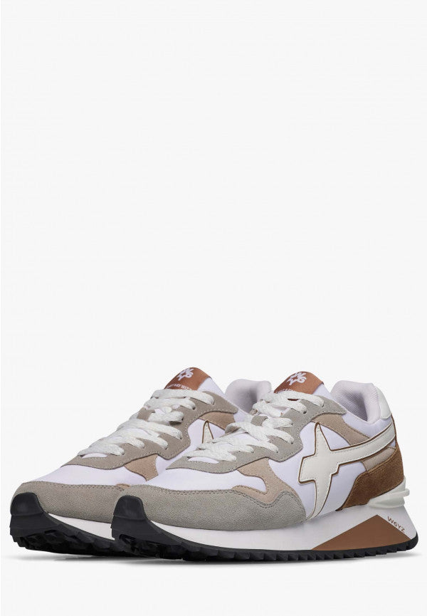 W6YZ Sneaker Uomo Yak-M-Bianco Beige Marrone