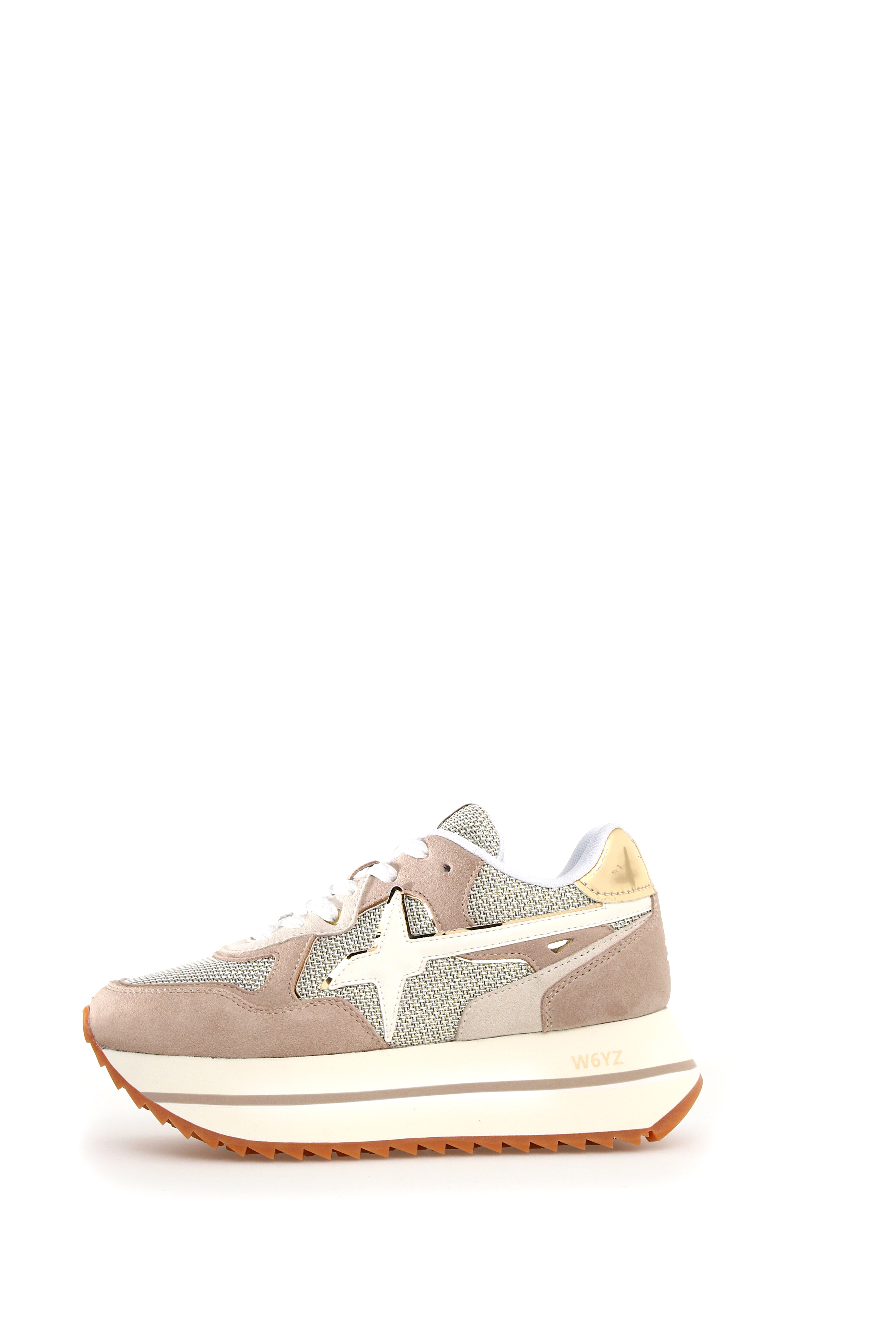 W6YZ Sneaker Donna Deva W-Beige Platino