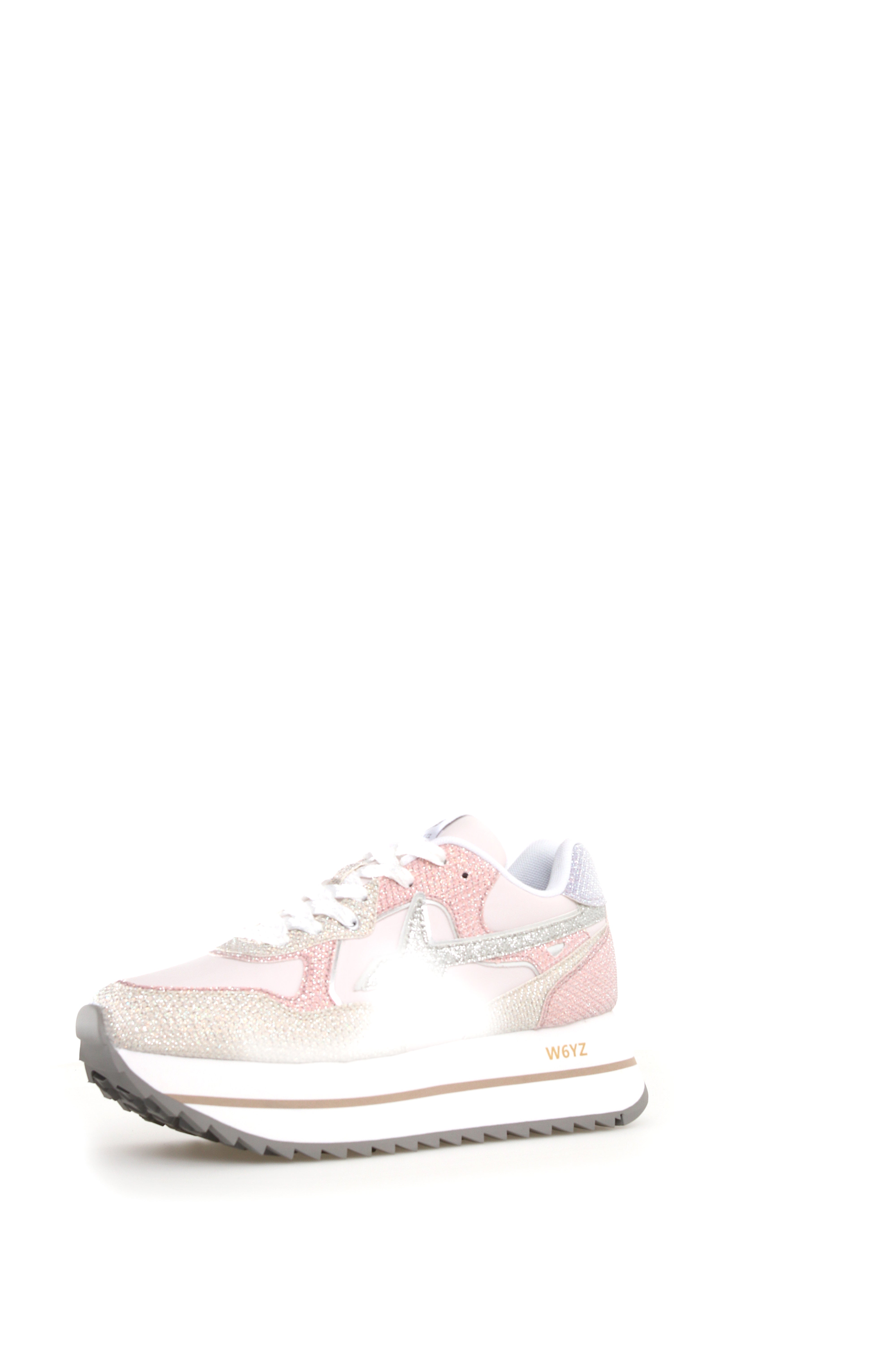 W6YZ Sneaker Donna Deva W-Bianco Cipria Lilla