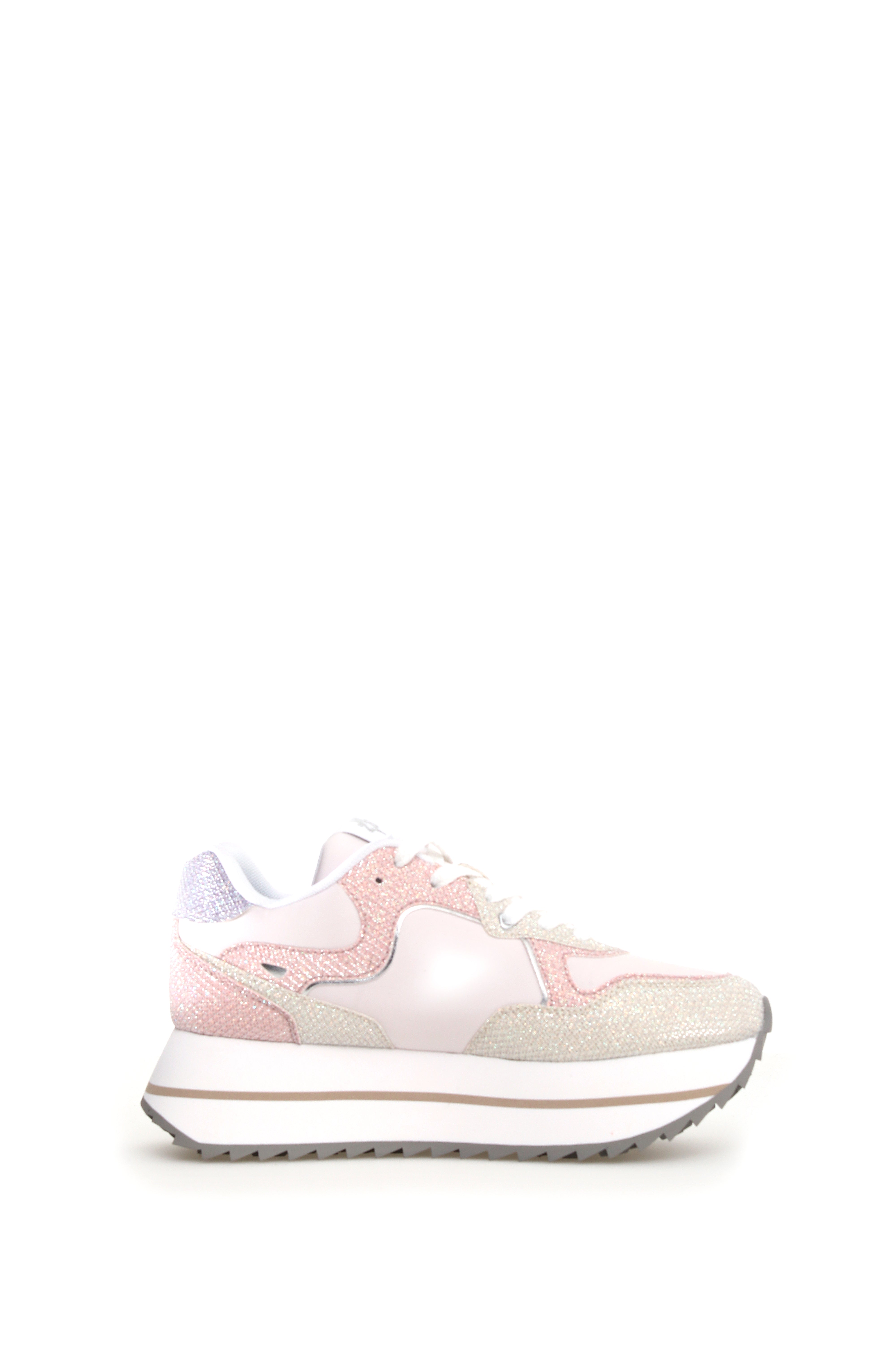 W6YZ Sneaker Donna Deva W-Bianco Cipria Lilla