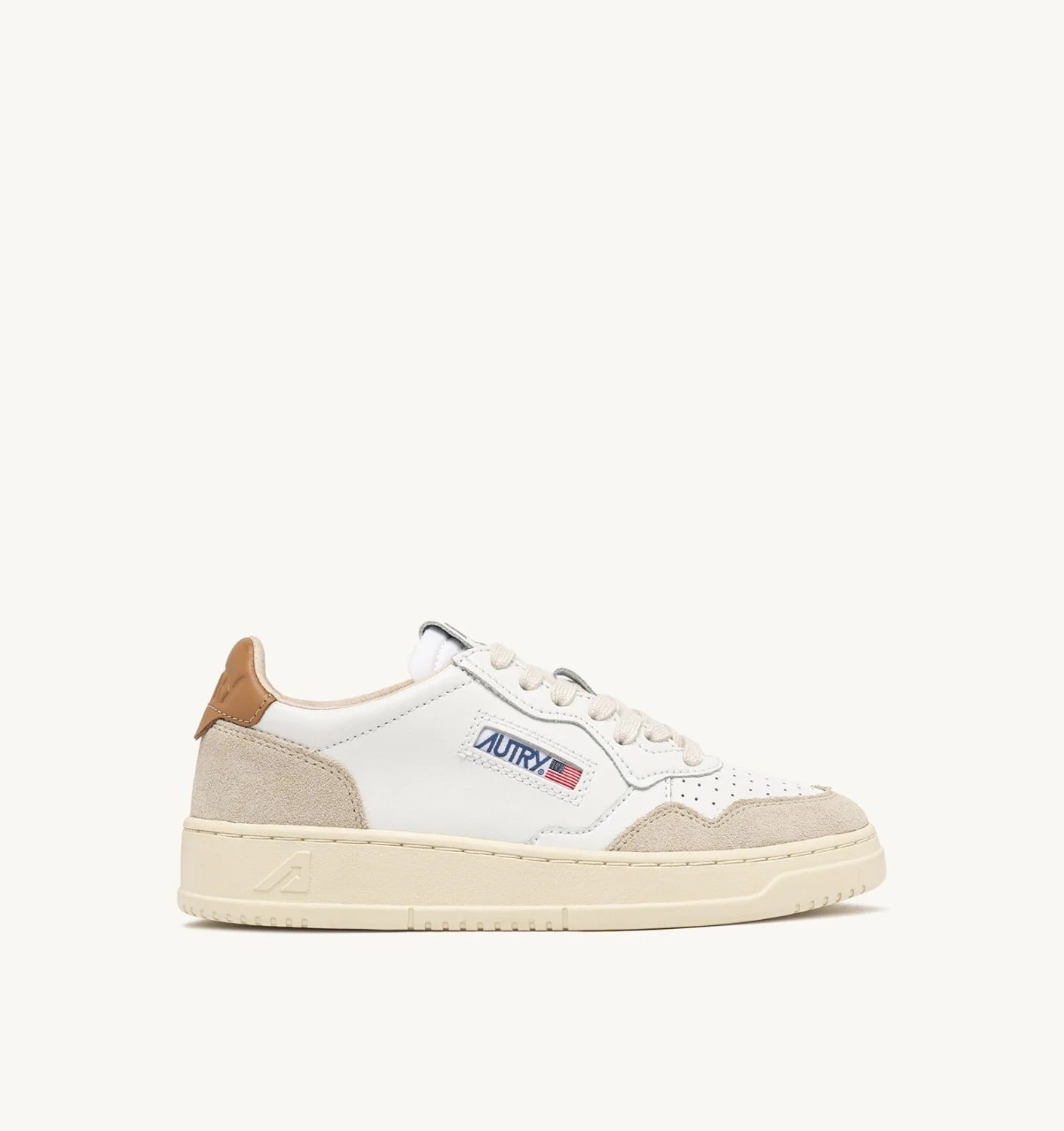 AUTRY Sneaker Uomo Medalist Low-White Brown Sugar