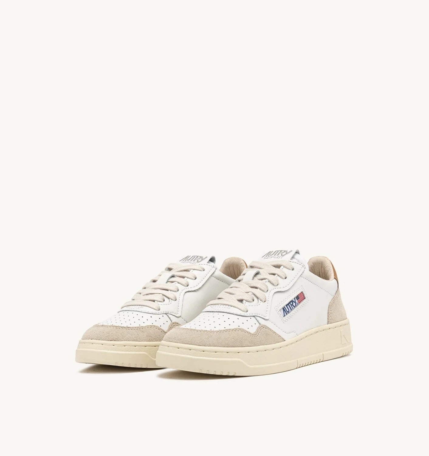 AUTRY Sneaker Uomo Medalist Low-White Brown Sugar