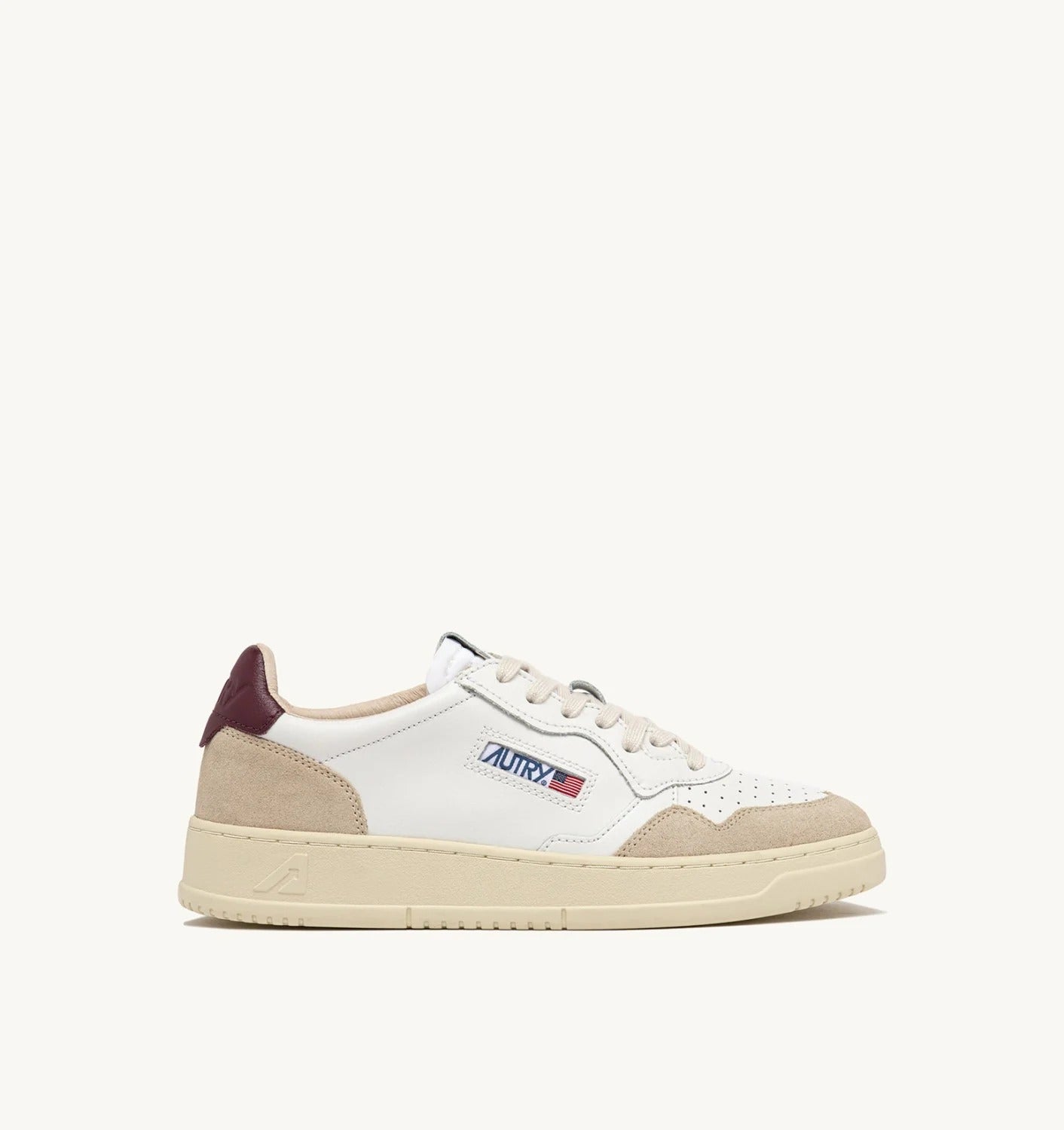 AUTRY Sneaker Uomo Medalist Low-White Burgundy