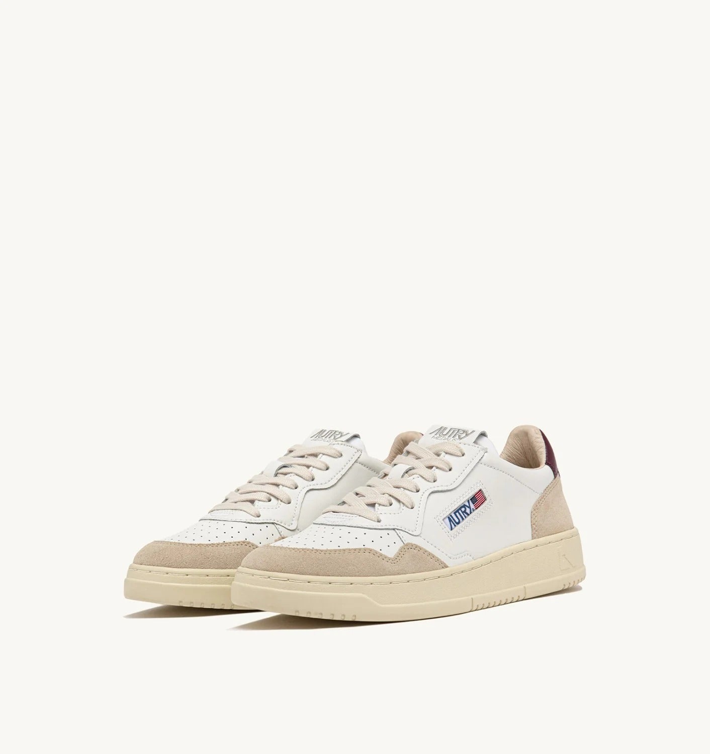 AUTRY Sneaker Uomo Medalist Low-White Burgundy