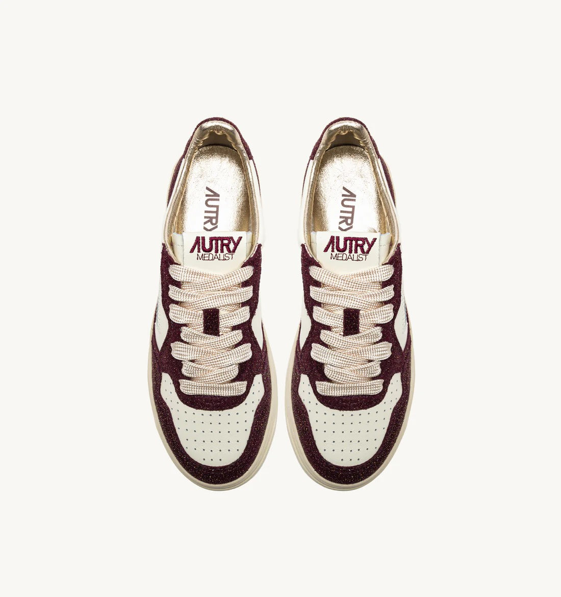 AUTRY Sneaker Donna Medalist Low-Stars Marshmallow Blu