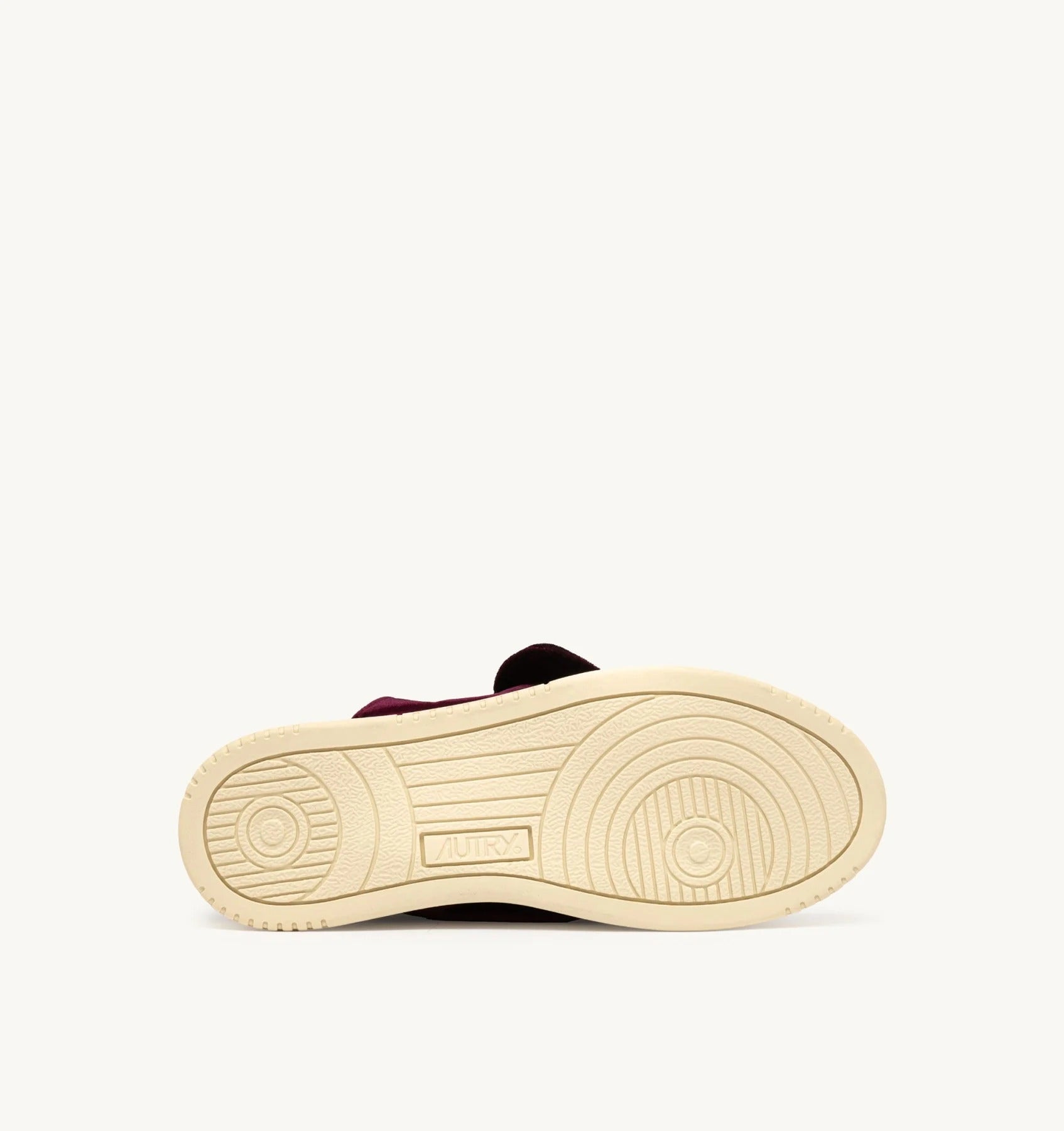 AUTRY Sneaker Donna Medalist Low Velvet Bow-Burgundy