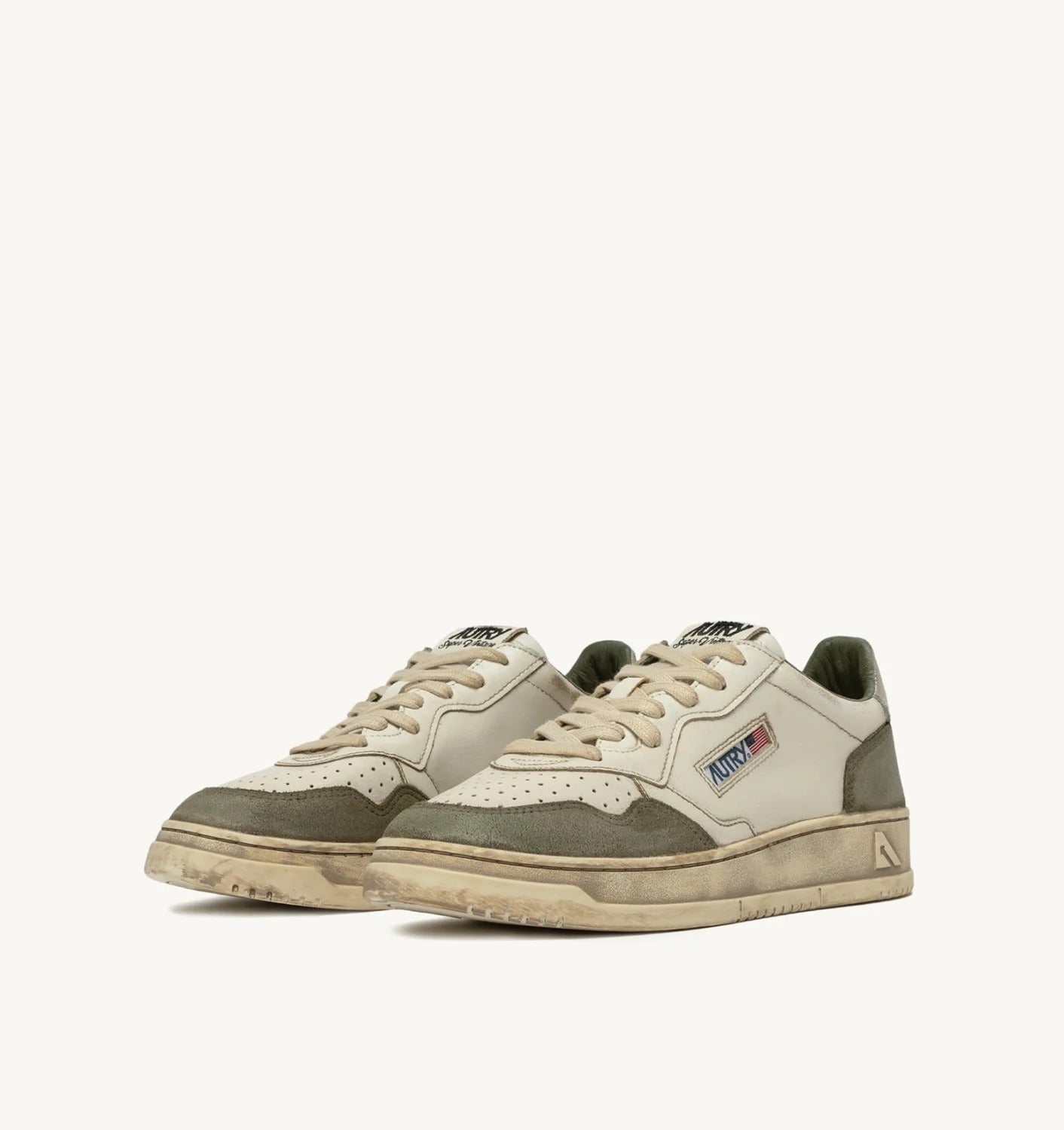 AUTRY Sneakers Uomo Medalist Low Super Vintage-Lizard Silver