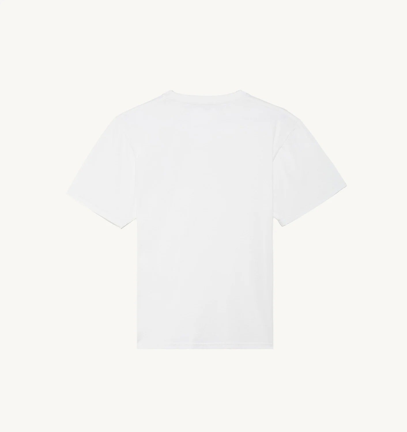 AUTRY T-shirt Uomo Logo Ricamato-Bianco
