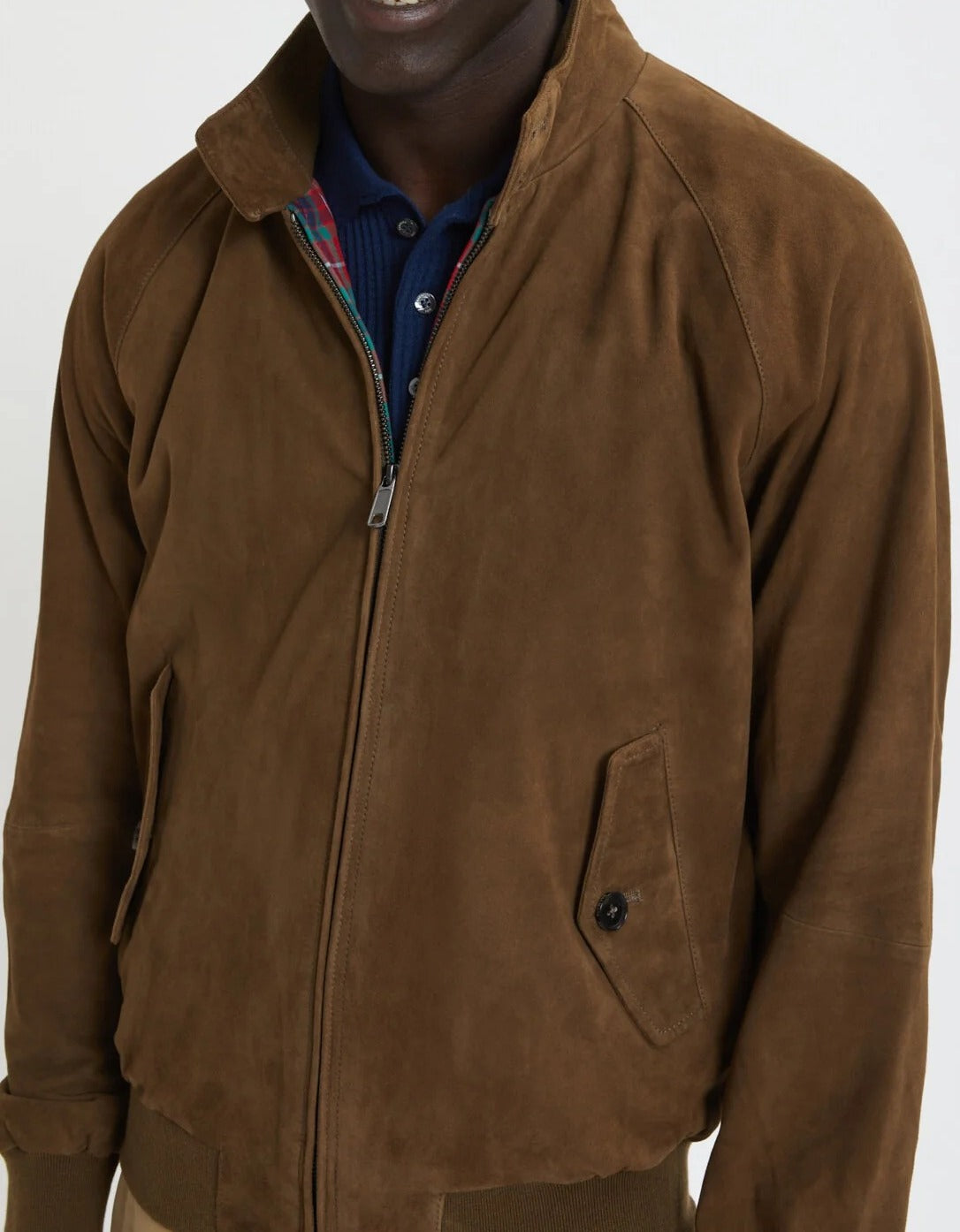 BARACUTA Giubbino Uomo G9 Suede-Dark Olive