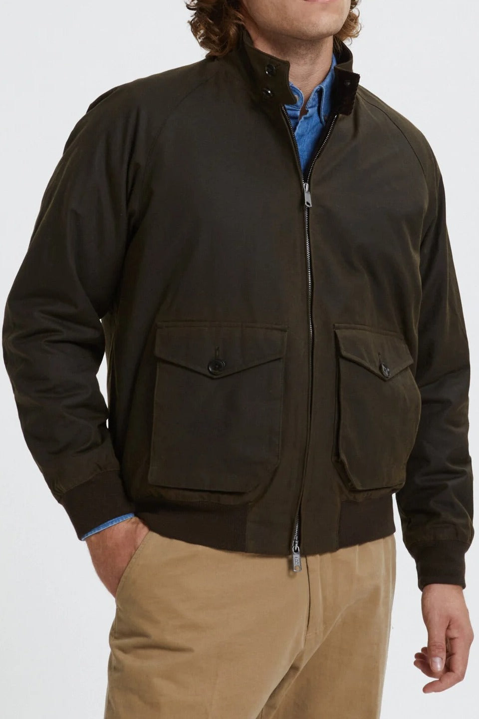 BARACUTA Giubbino Uomo G9 Waxed-Deep Moss