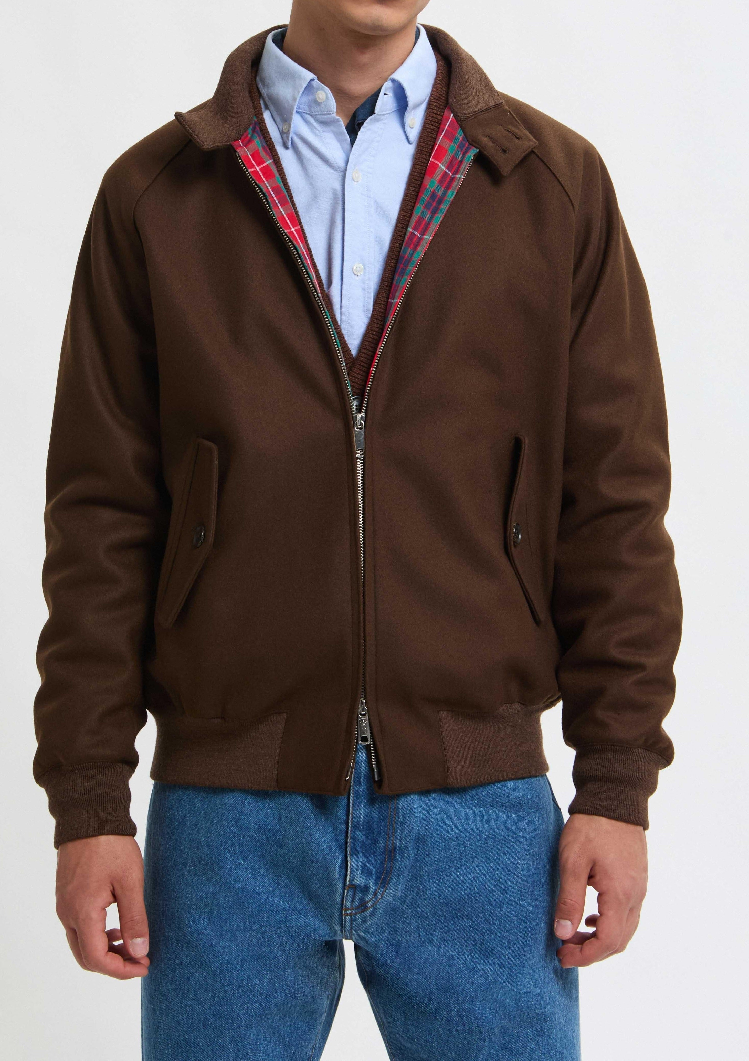 BARACUTA Giubbino Uomo G9 Melton-Slate Black