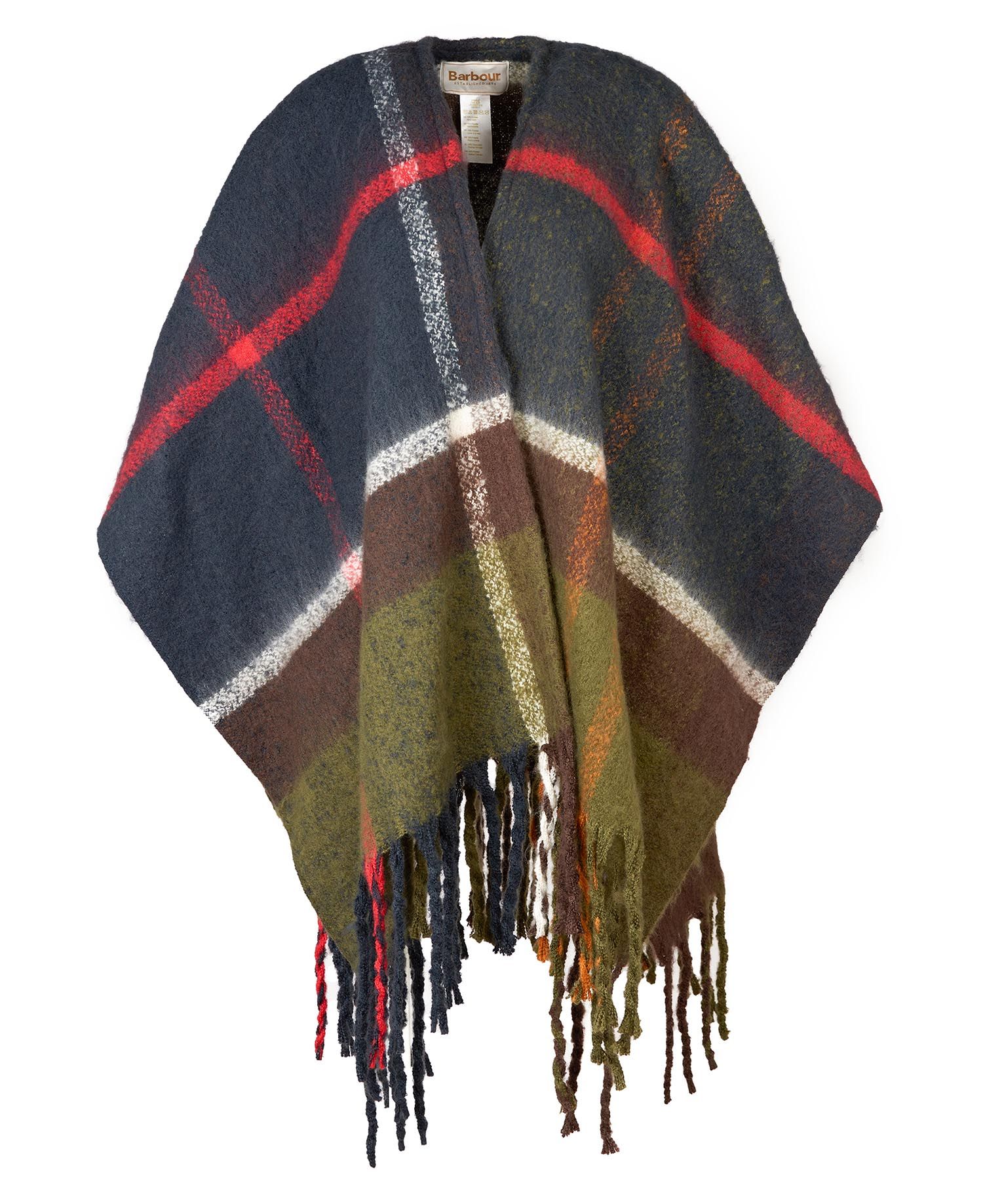 BARBOUR Mantella Donna Isla Boucle Serape-Classic Tartan