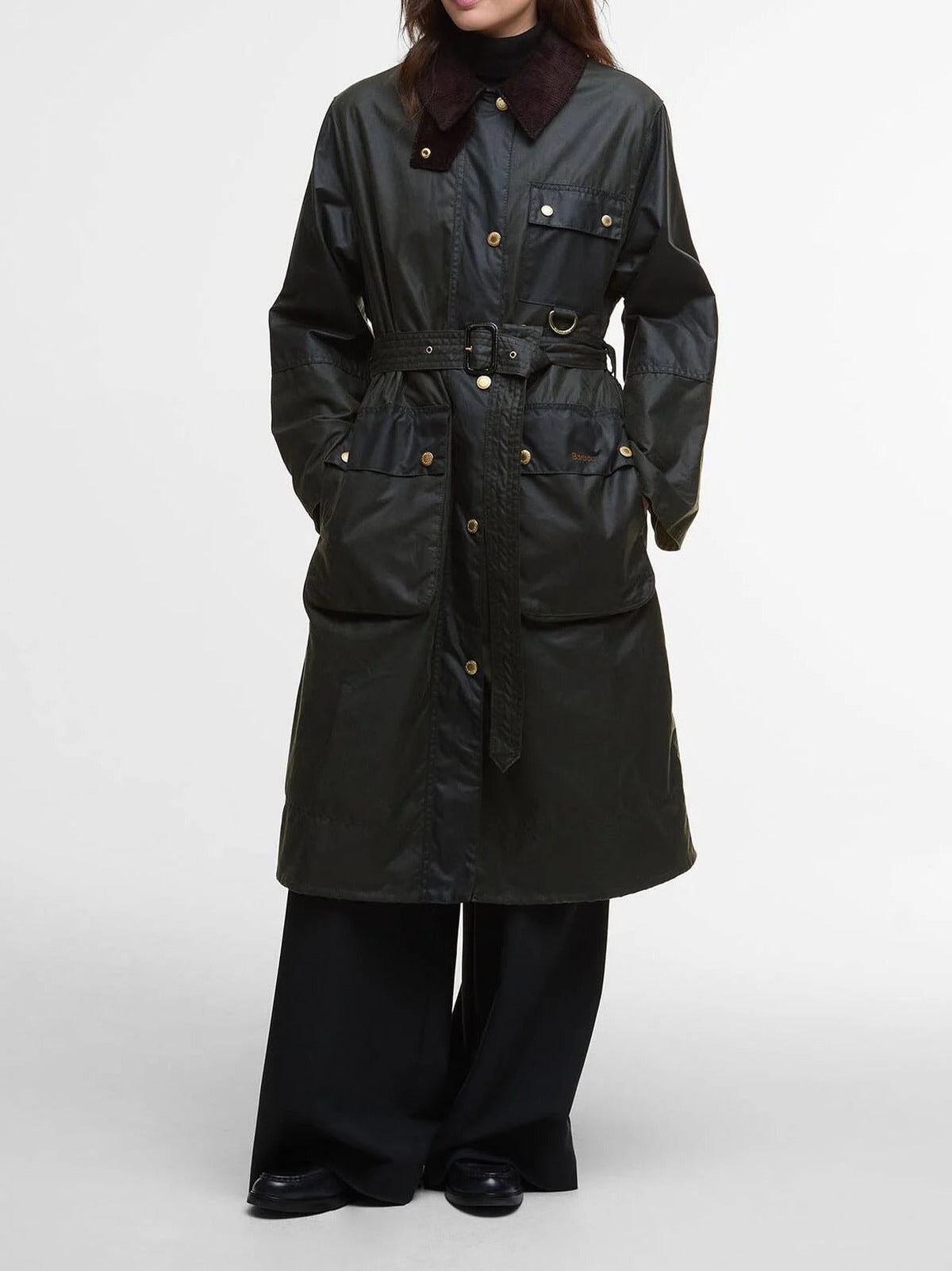 BARBOUR Trench Donna Milda Wak-Fern Sage