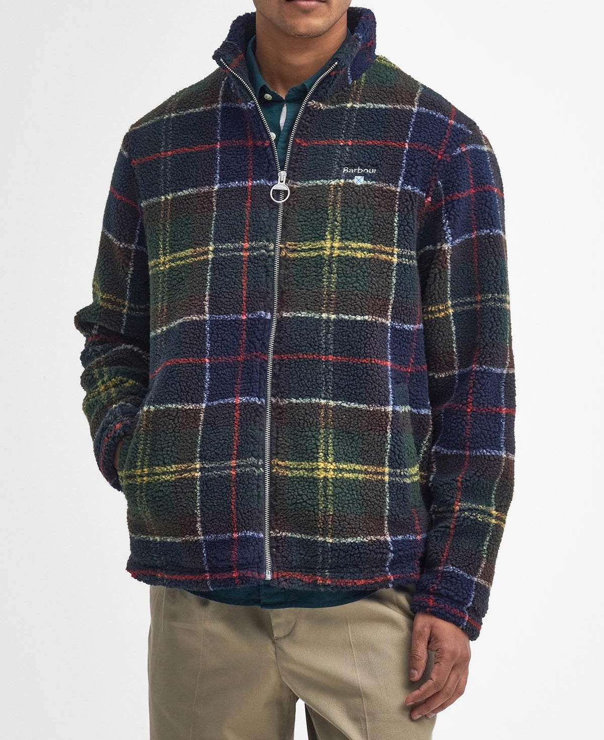 BARBOUR Felpa Uomo Sherpa-Classic Tartan