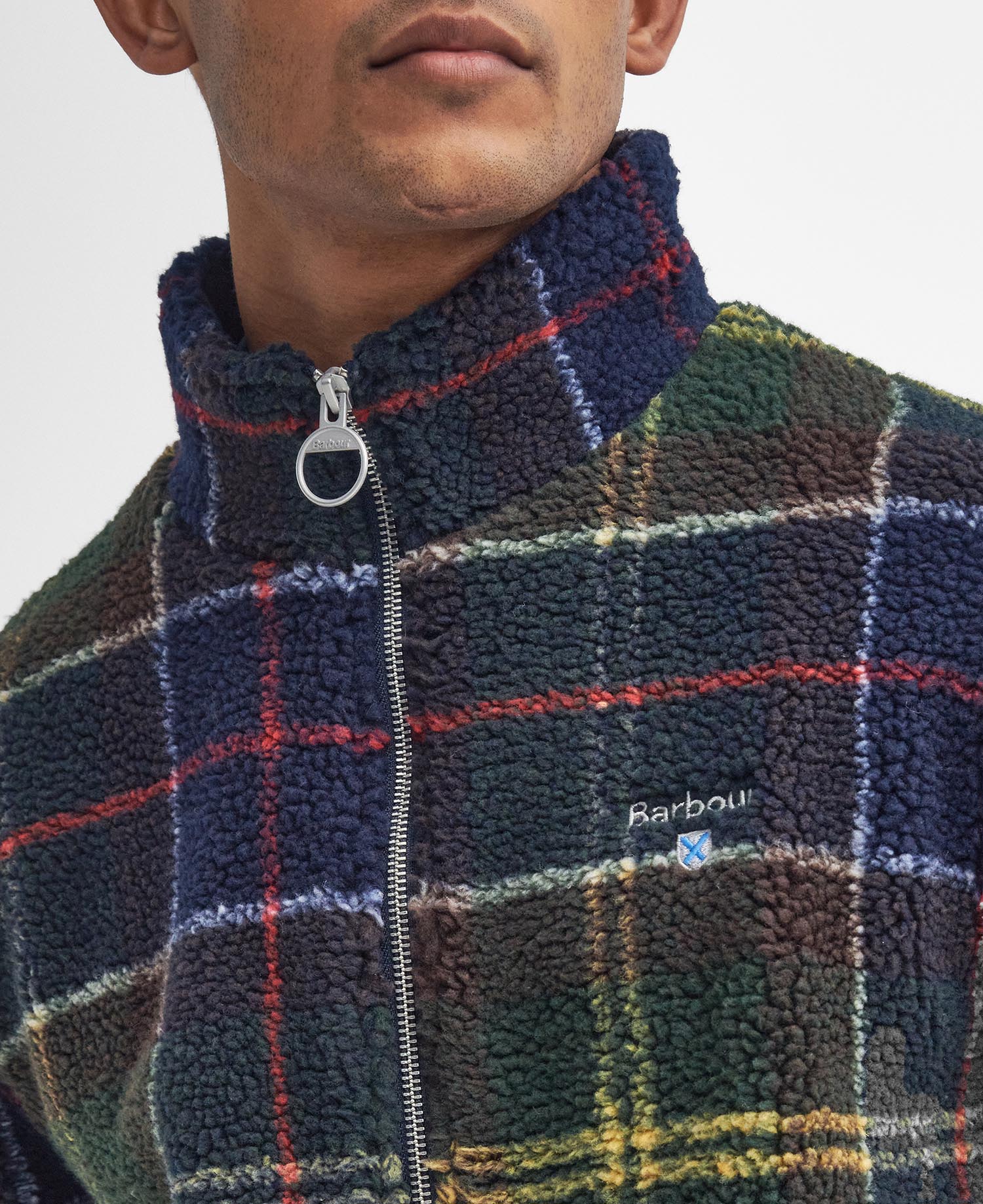 BARBOUR Felpa Uomo Sherpa-Classic Tartan