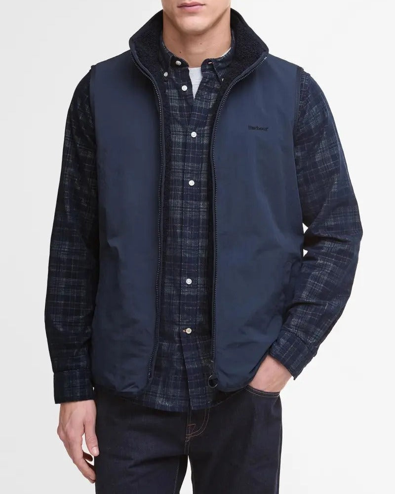 BARBOUR Gilet Uomo Reversible Pile-Classic Navy