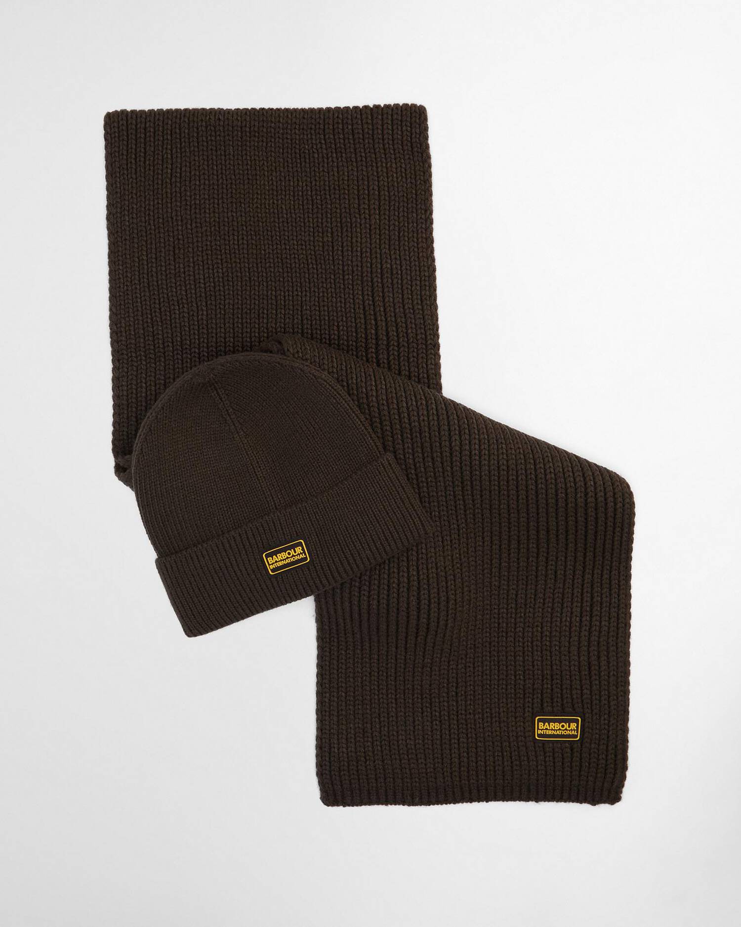 BARBOUR Set Regalo Uomo Berretto e Sciarpa SWEEPER LEGACY-Sage