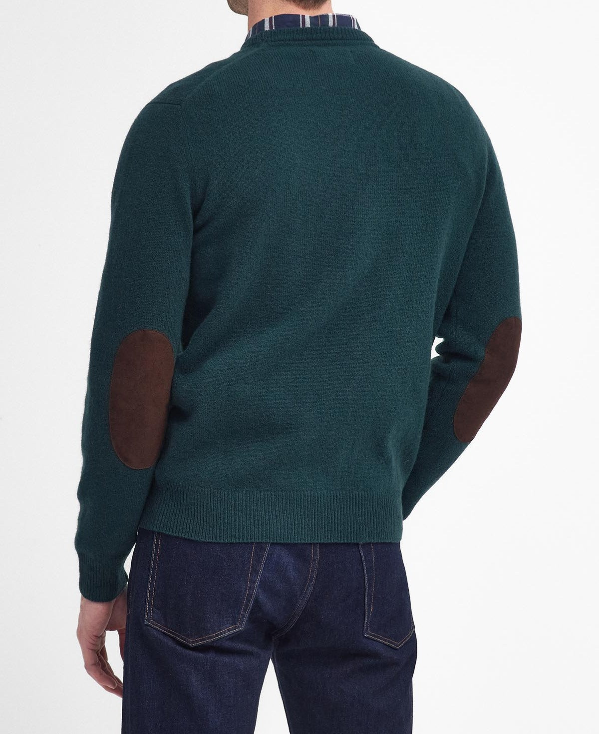 BARBOUR Maglia Uomo ESSENTIAL PATCH CREW-Evergreen