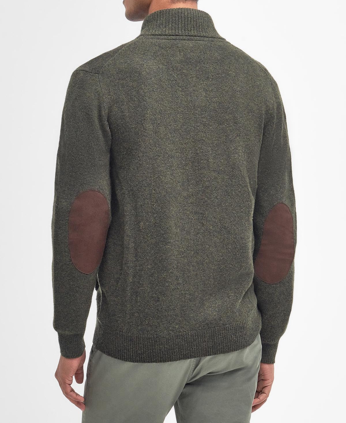 BARBOUR Maglione Uomo Essential Patch Zip-Seaweed