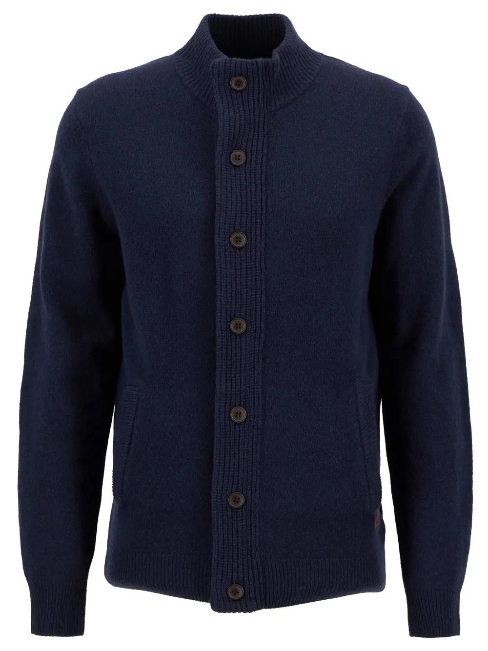 BARBOUR Maglione Uomo Essential Patch Zip-Classic Navy