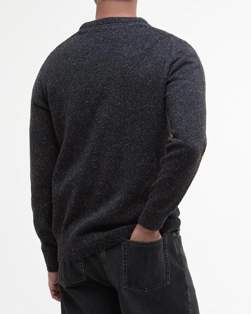 BARBOUR Maglione Uomo Essential Tisbury-Classic Black