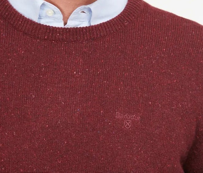BARBOUR Maglione Uomo Essential Tisbury-Ruby