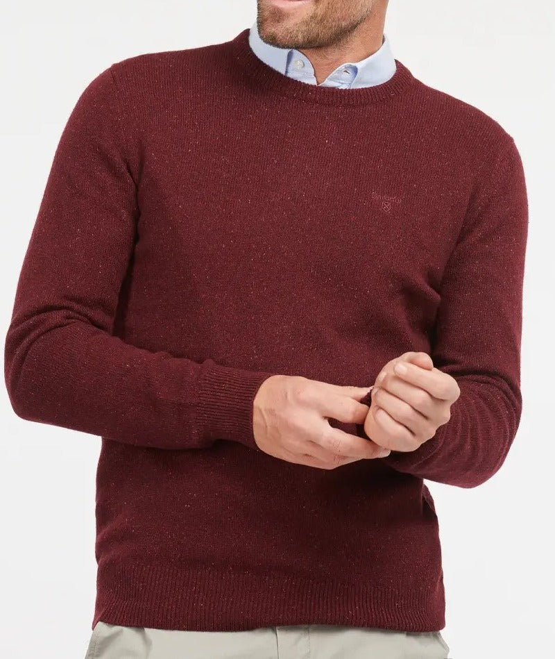 BARBOUR Maglione Uomo Essential Tisbury-Ruby